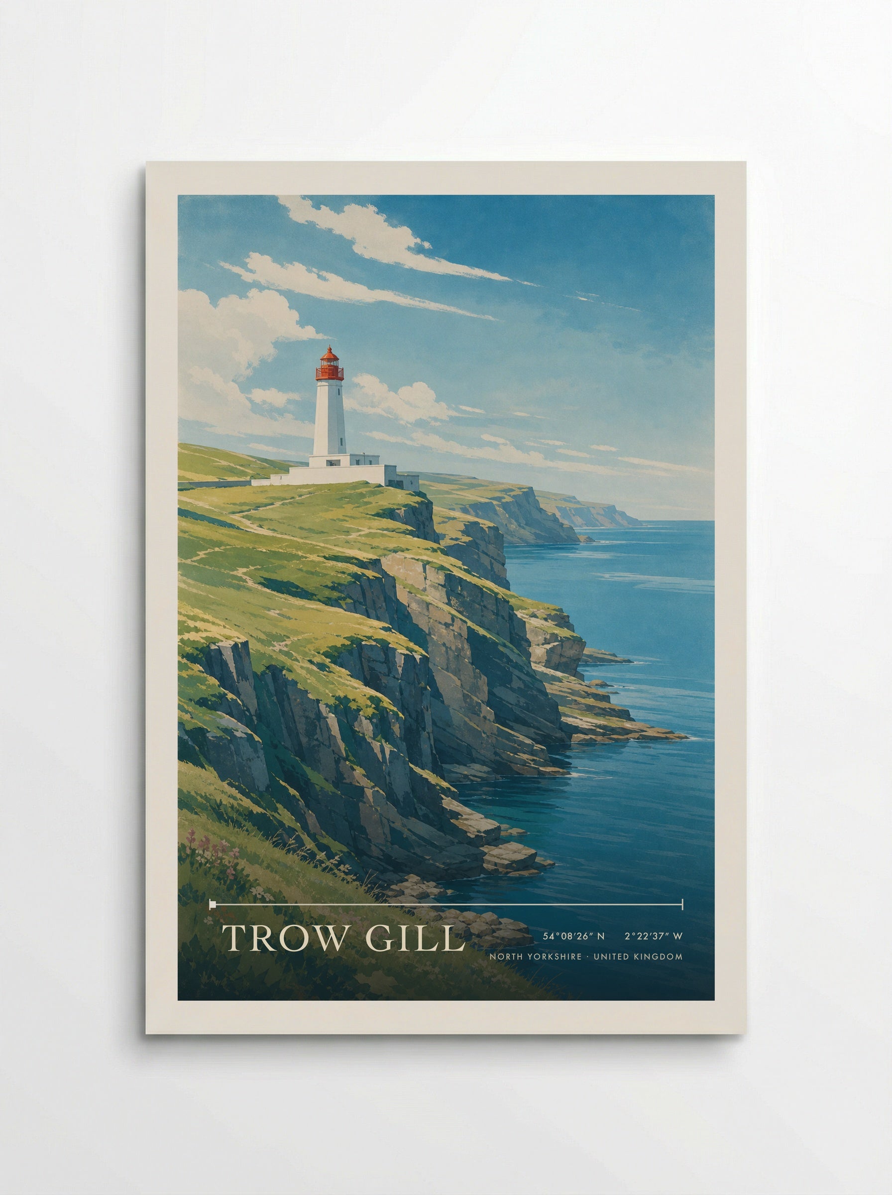 Trow Gill North Yorkshire United Kingdom Travel Poster - Poster