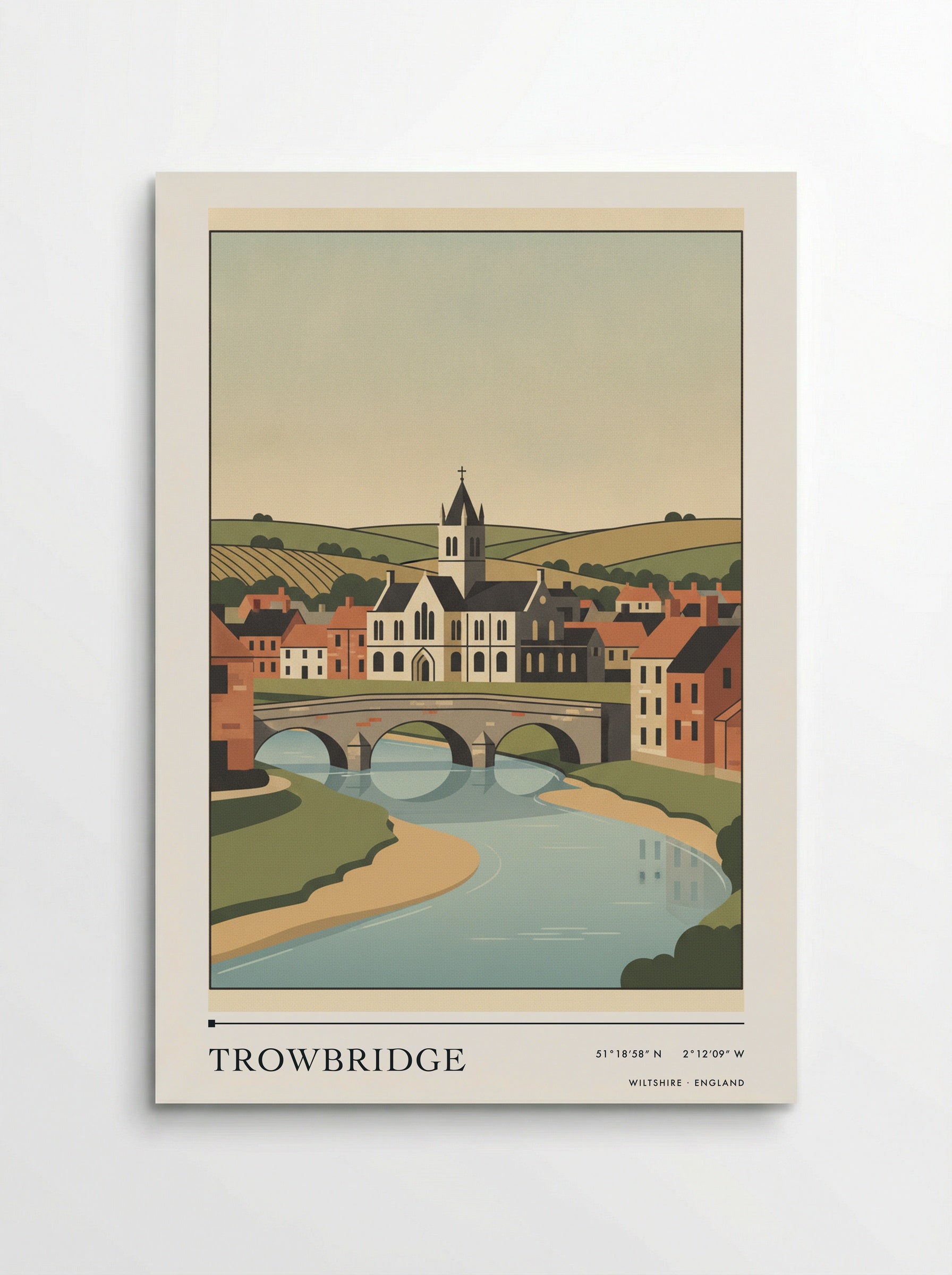 Trowbridge Wiltshire England Travel Poster - Poster