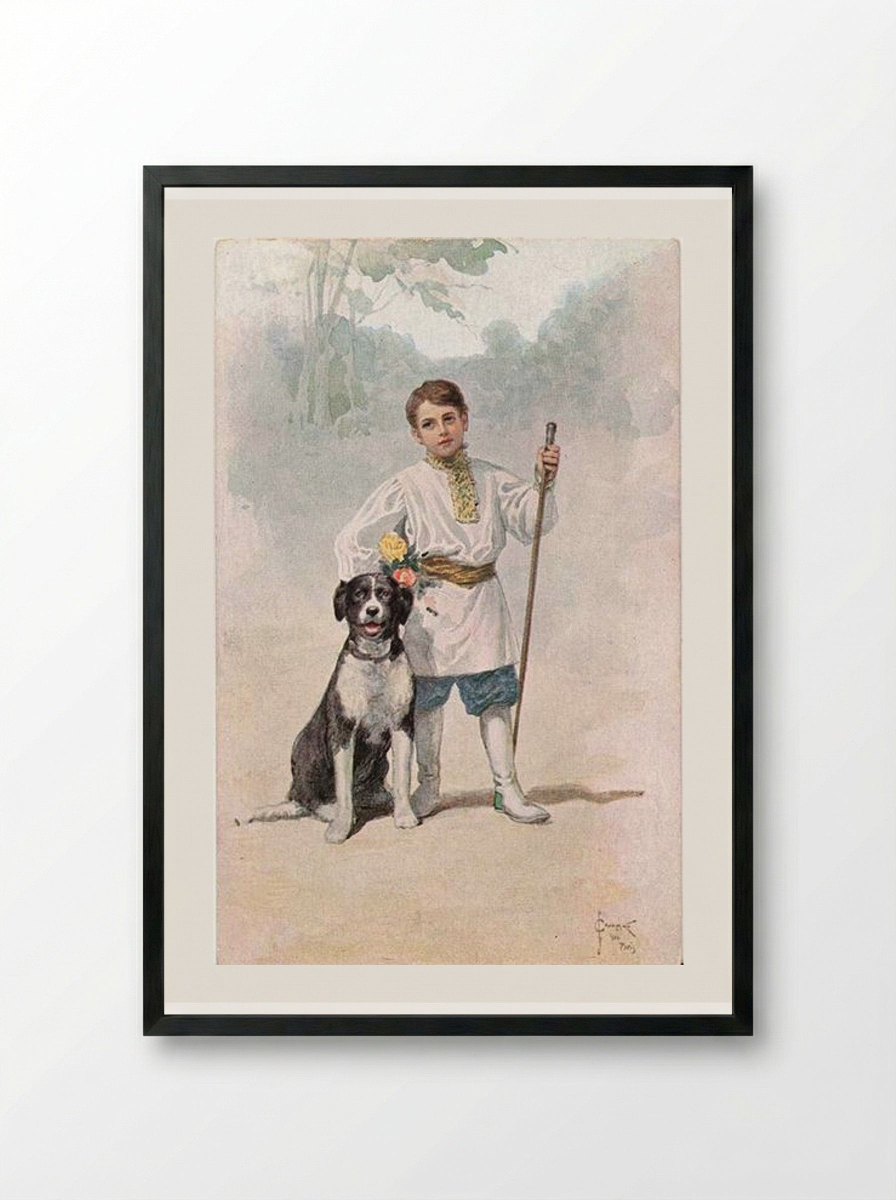 True Friends - Sergey Solomko - Framed Print Black