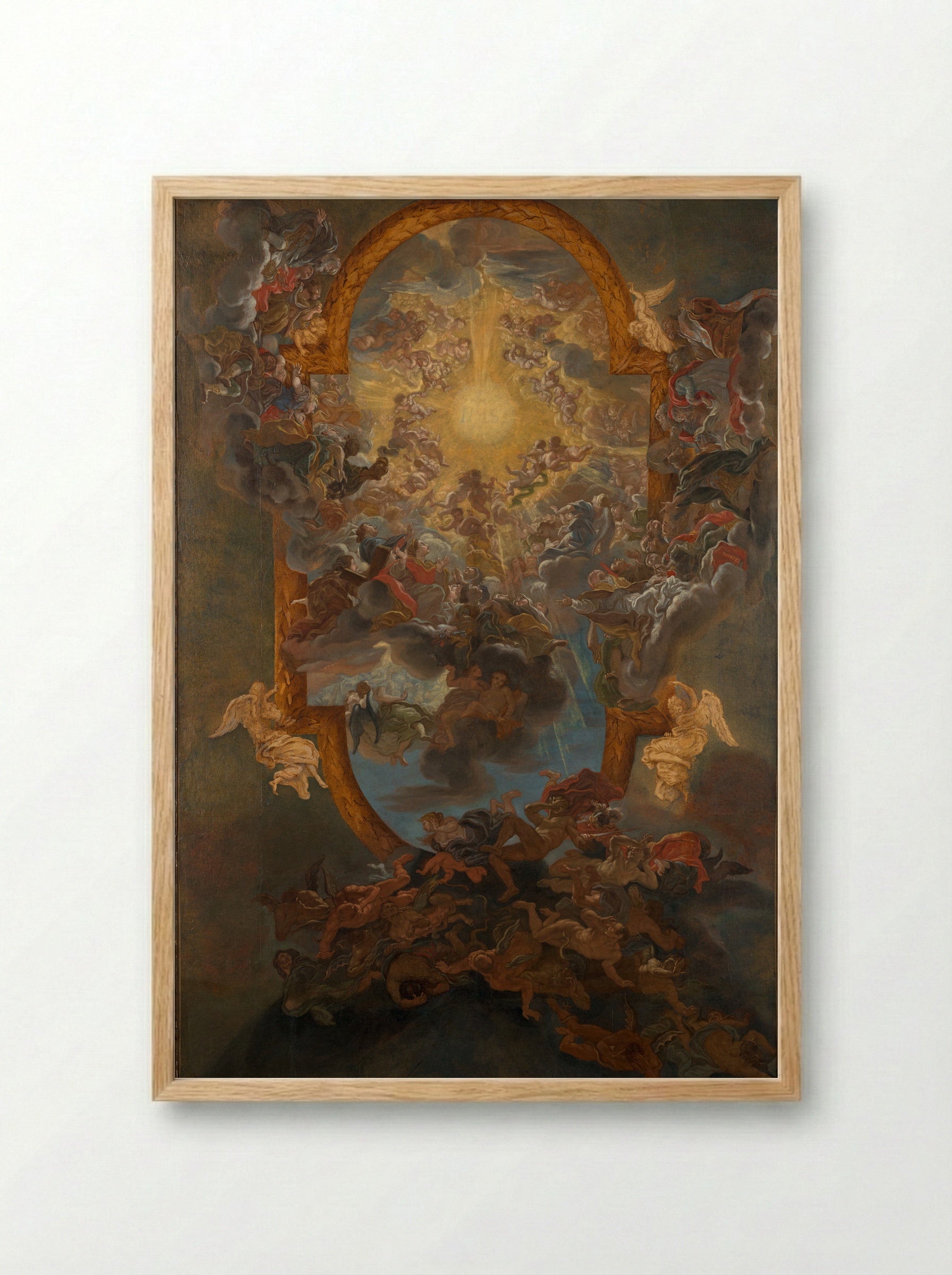 Truth (after Bernini) - Giovanni Battista Gaulli - Framed Print Wood