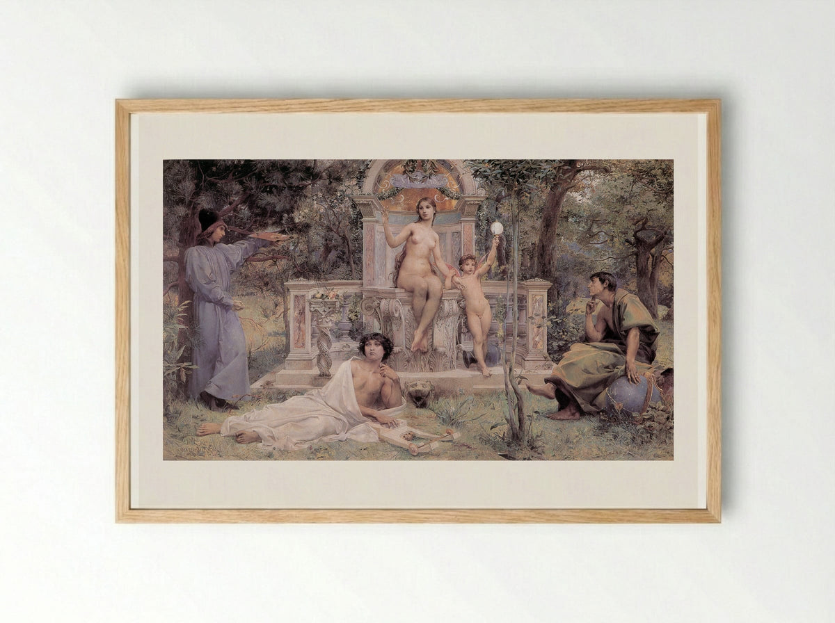 Truth - Luc-Olivier Merson - Framed Print Wood