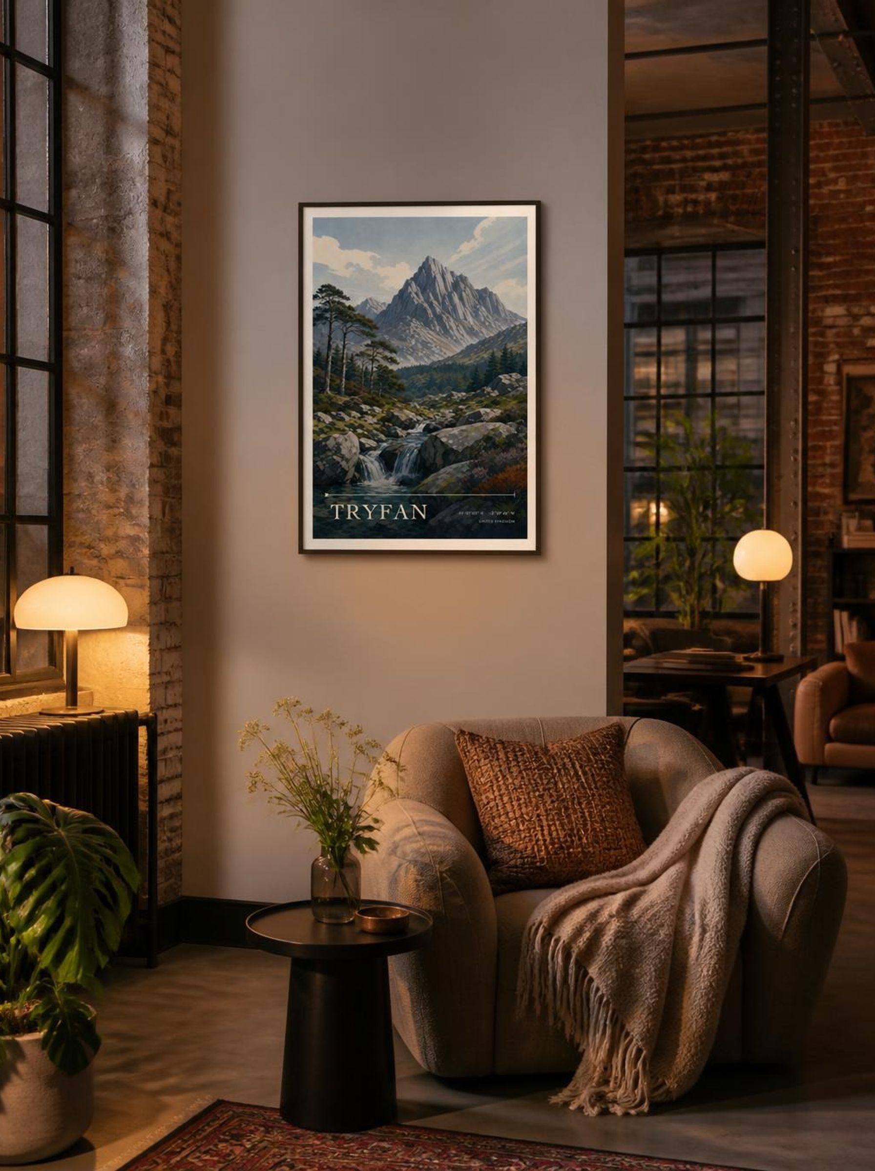 Tryfan United Kingdom Travel Poster - Lifestyle