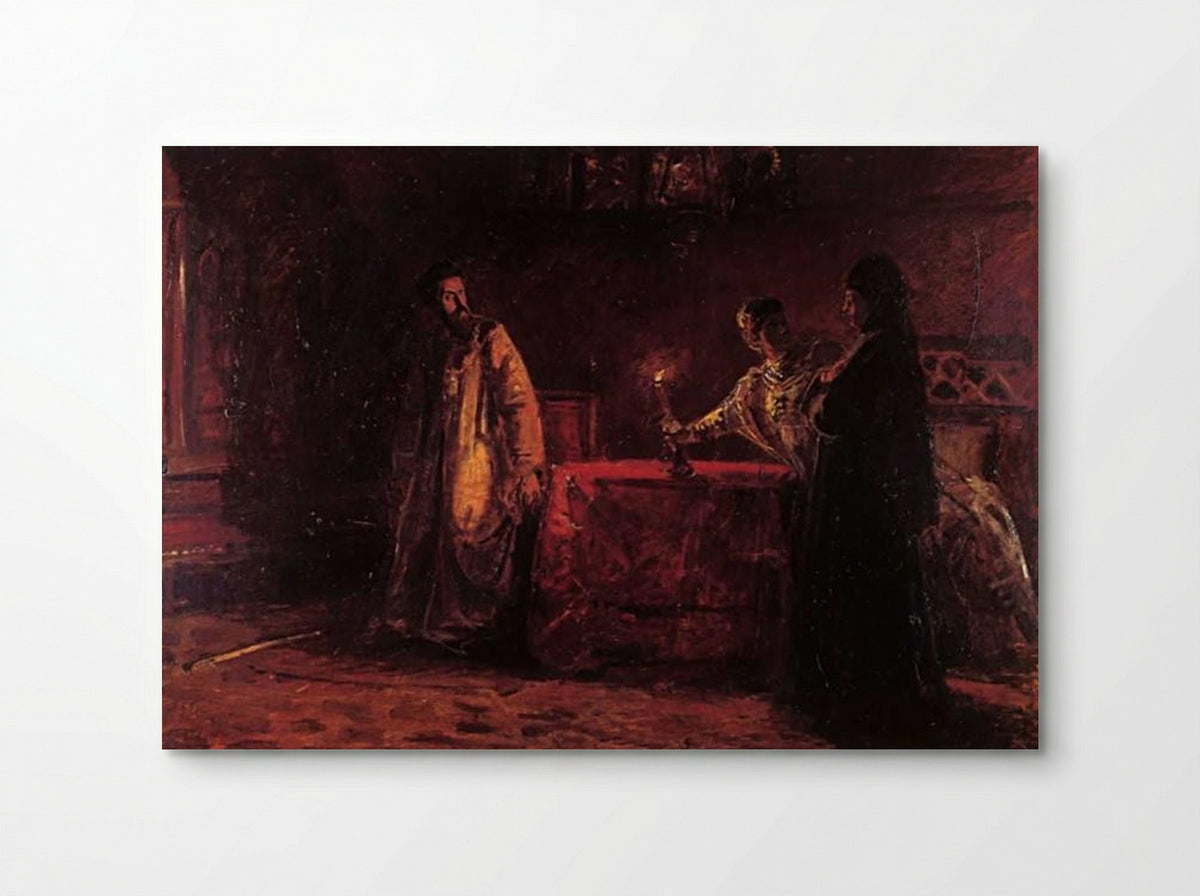 Tsar Boris and the Queen Martha - Nikolai Ge - Poster