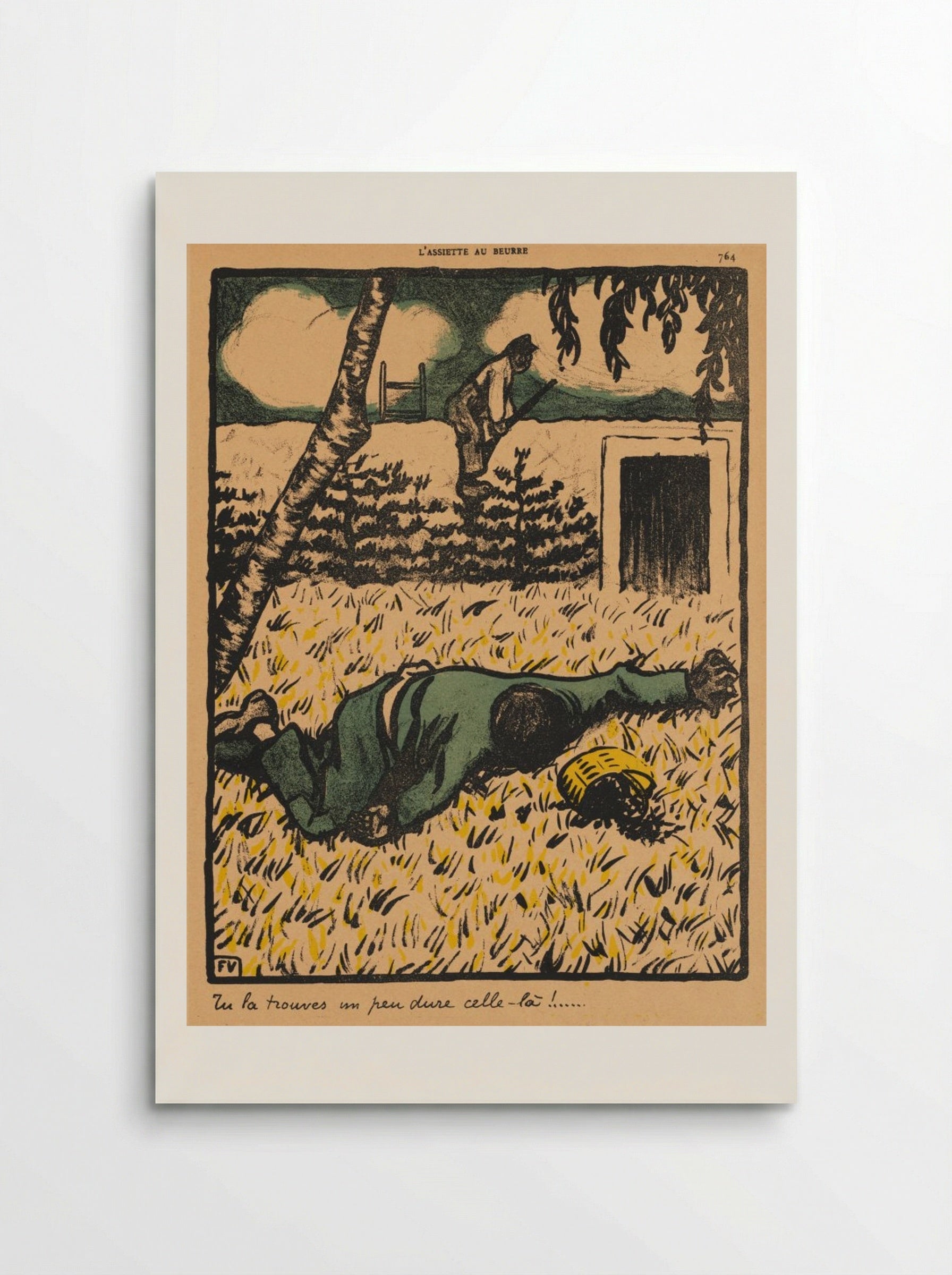 Tu la trouves un peu dure celle-là! - Félix Vallotton - Poster