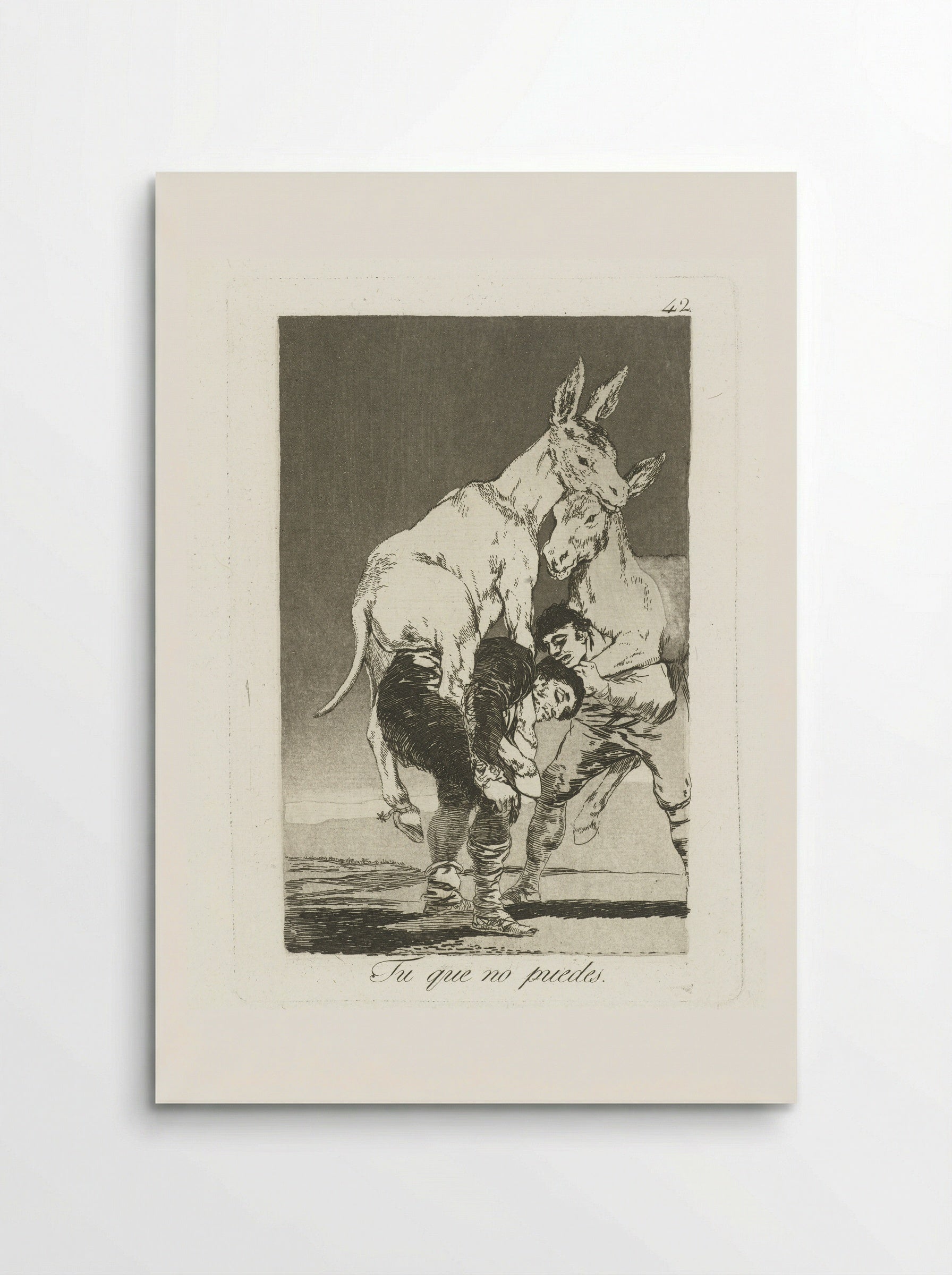 Tu que no puedes - Francisco de Goya - Poster