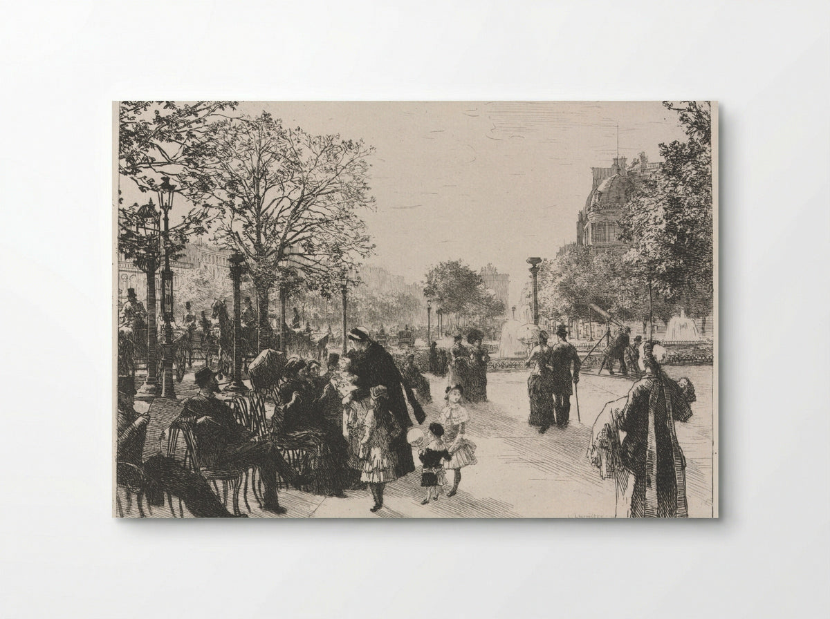 Tuileries Gardens - Léon Augustin Lhermitte - Poster