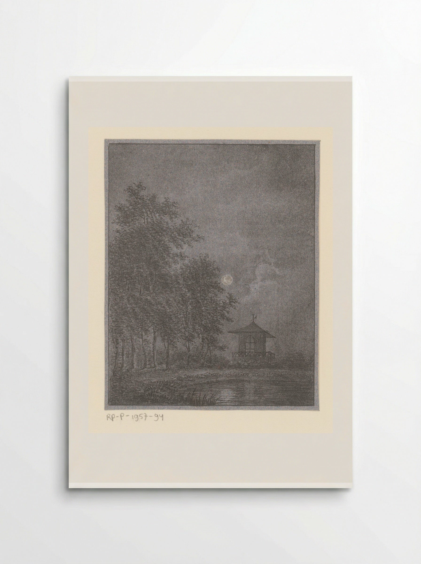 Tuin bij maanlicht - Pieter Bartholomeusz. Barbiers - Poster