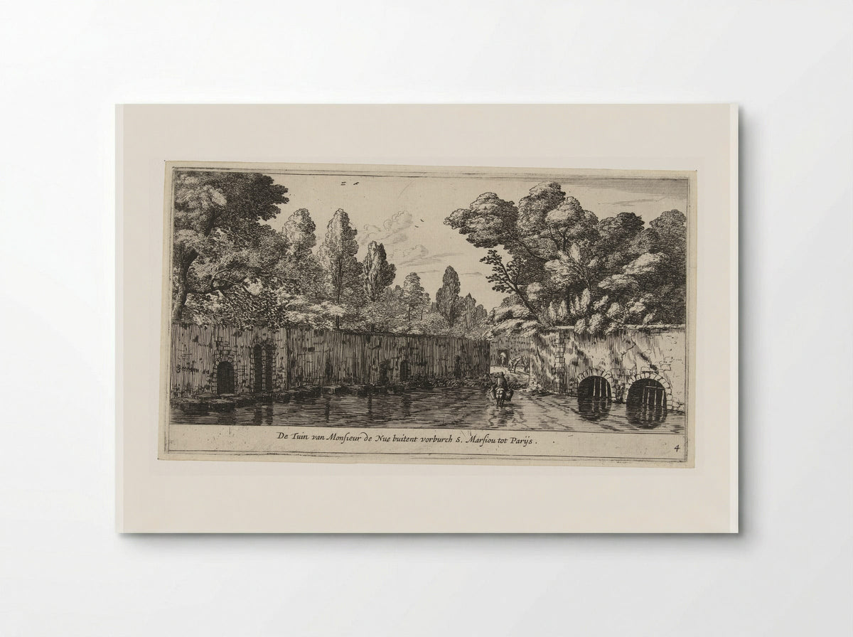 Tuin van Monsieur de Nue buiten de Parijse voorstad Marsiou - Reinier Nooms - Poster