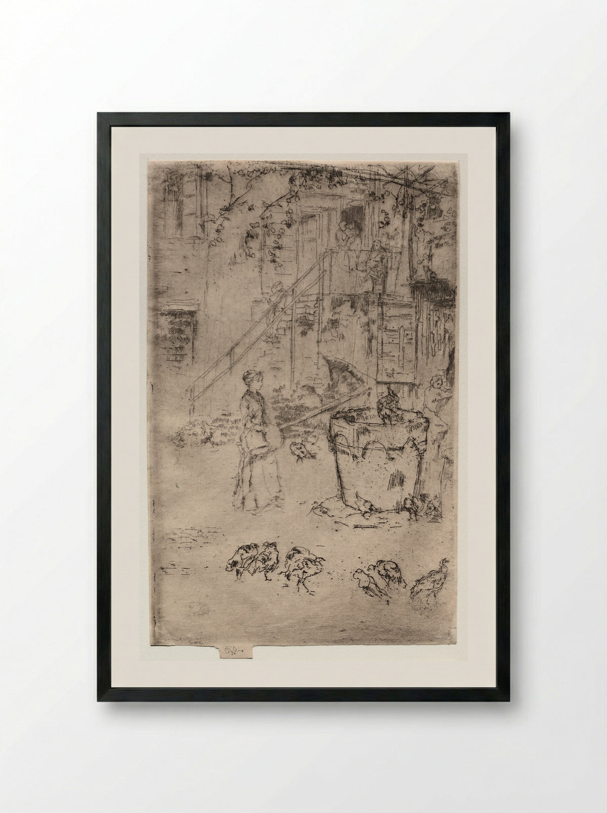 Turkeys - James McNeill Whistler - Framed Print Black