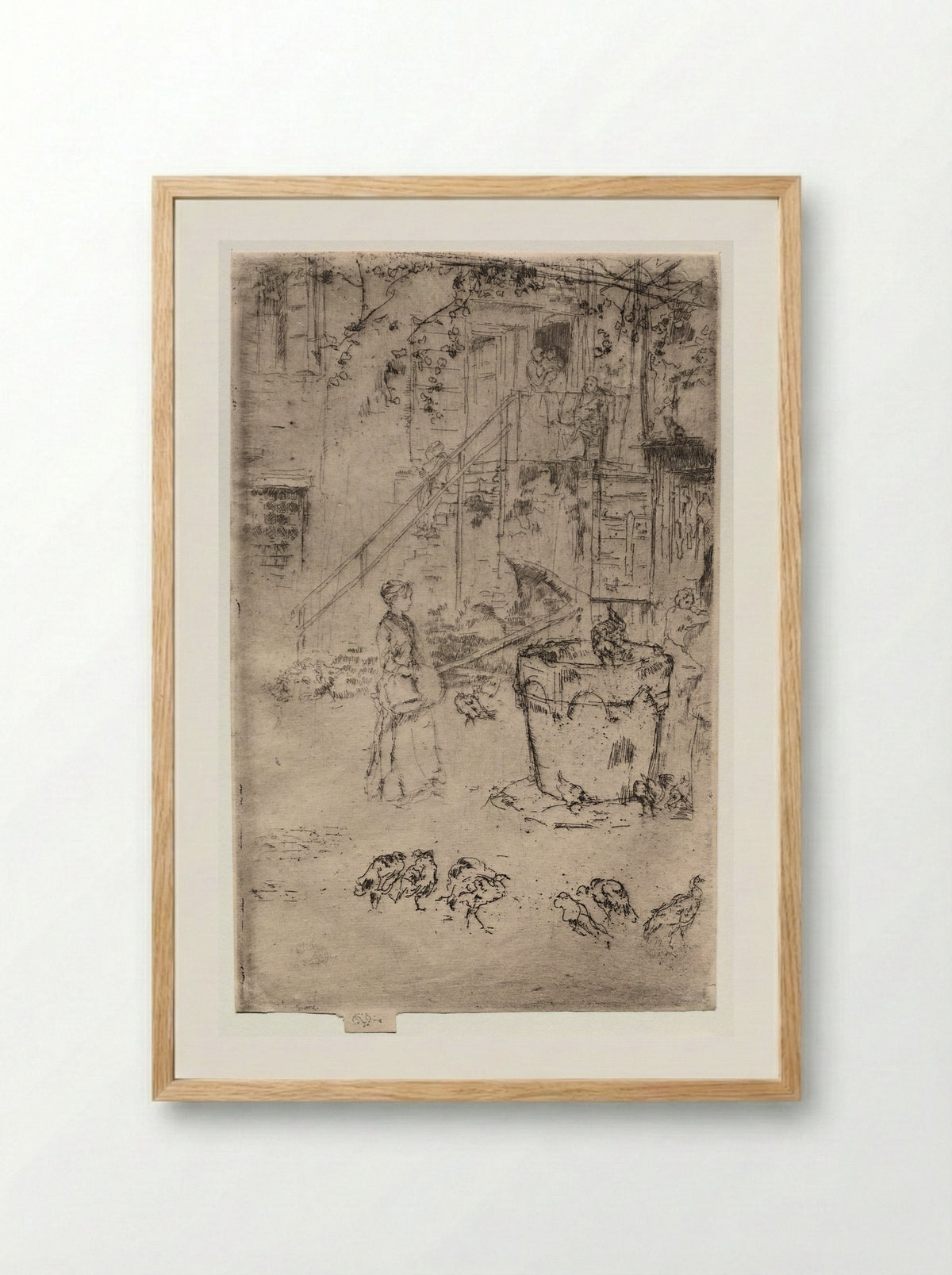 Turkeys - James McNeill Whistler - Framed Print Wood
