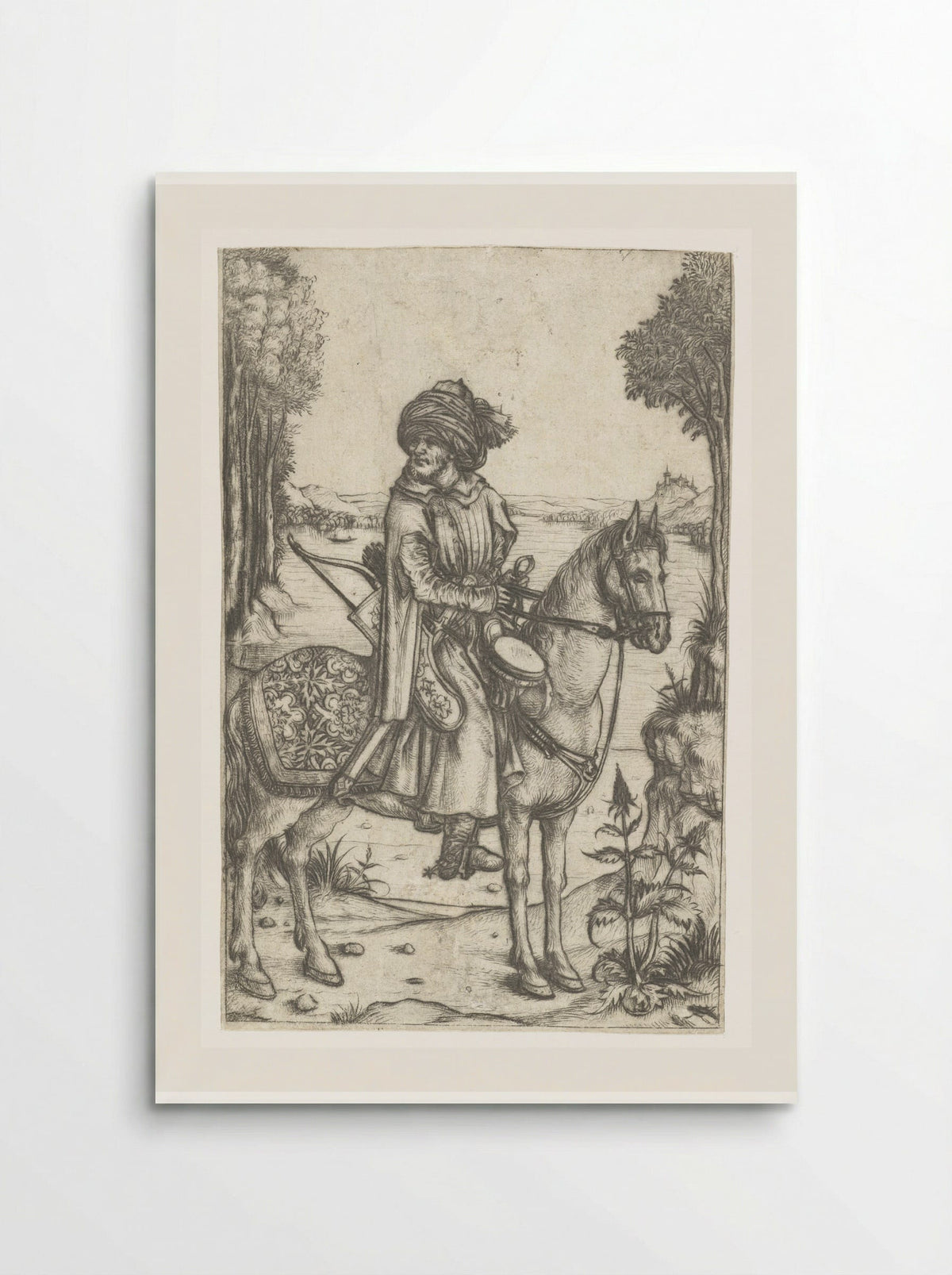 Turkish Rider - Master of the Amsterdam Cabinet - Poster