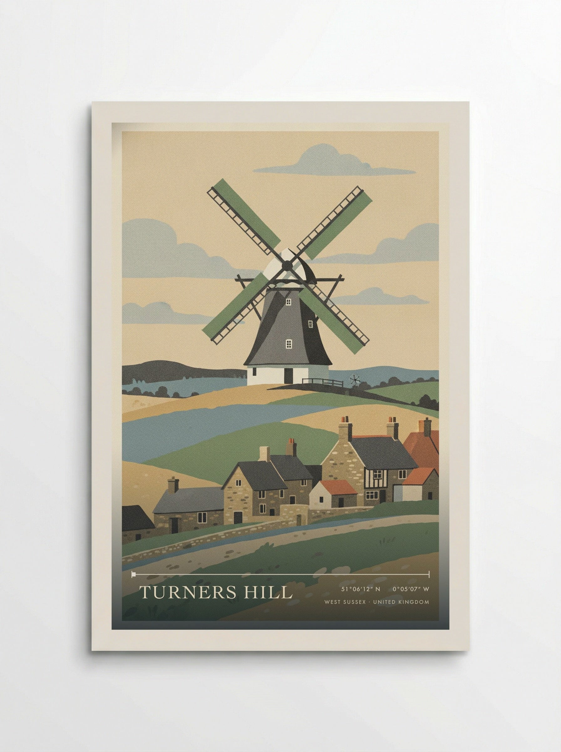 Turners Hill West Sussex United Kingdom Travel Poster - Poster