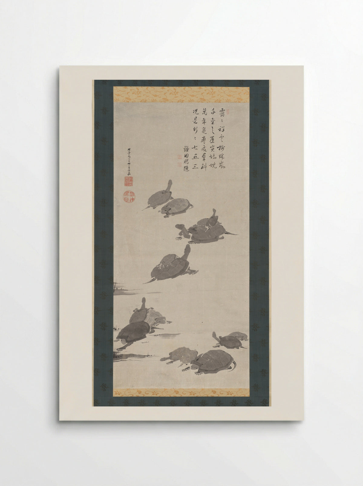 Turtles - Itō Jakuchū - Poster