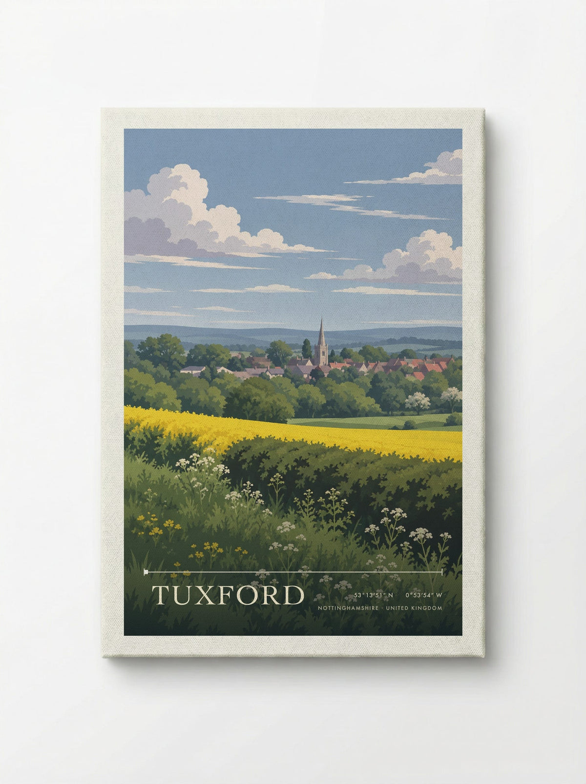 Tuxford, Nottinghamshire | Travel Poster - Canvas