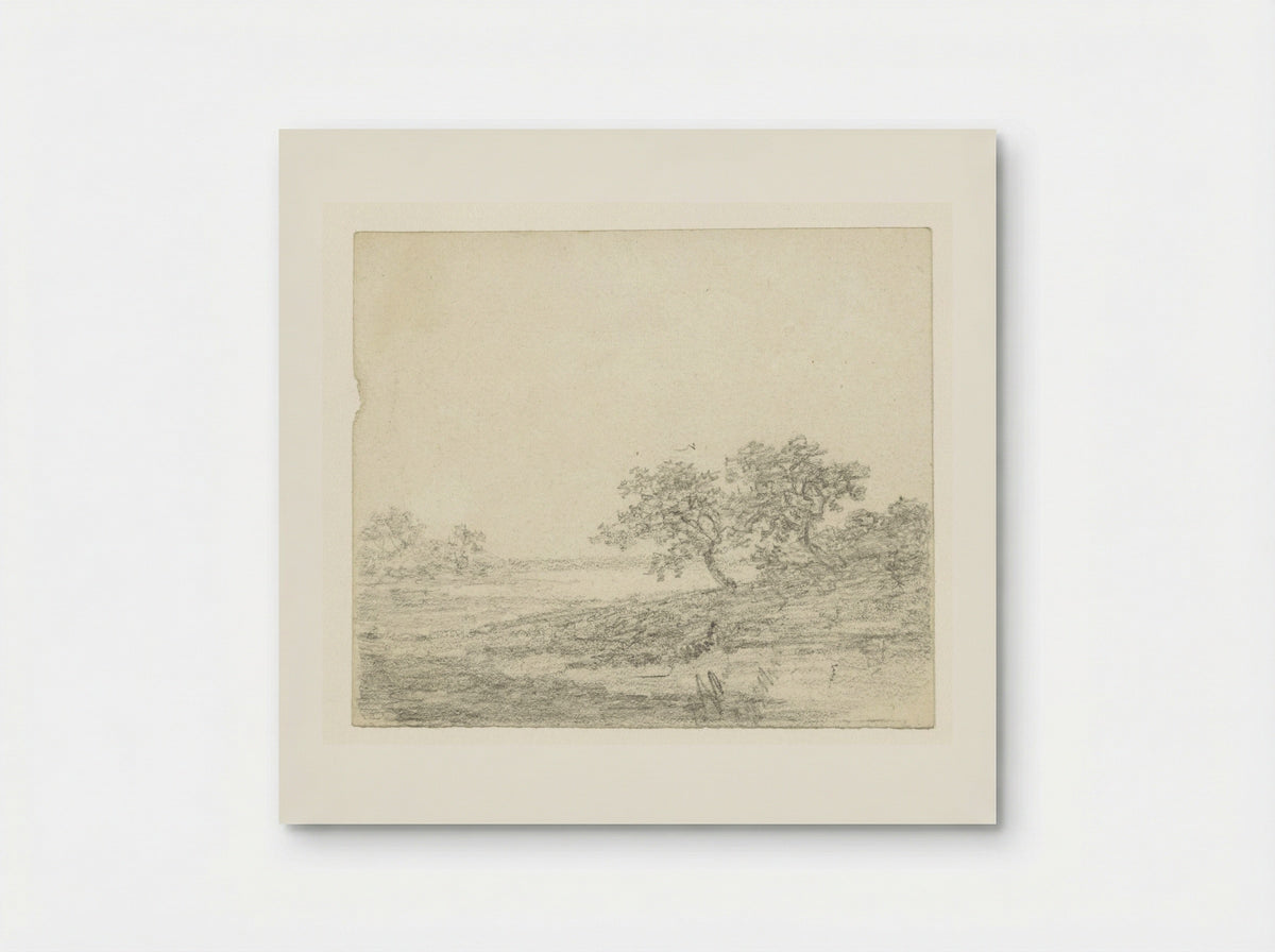 Twee bomen op een helling - Georges Michel - Poster