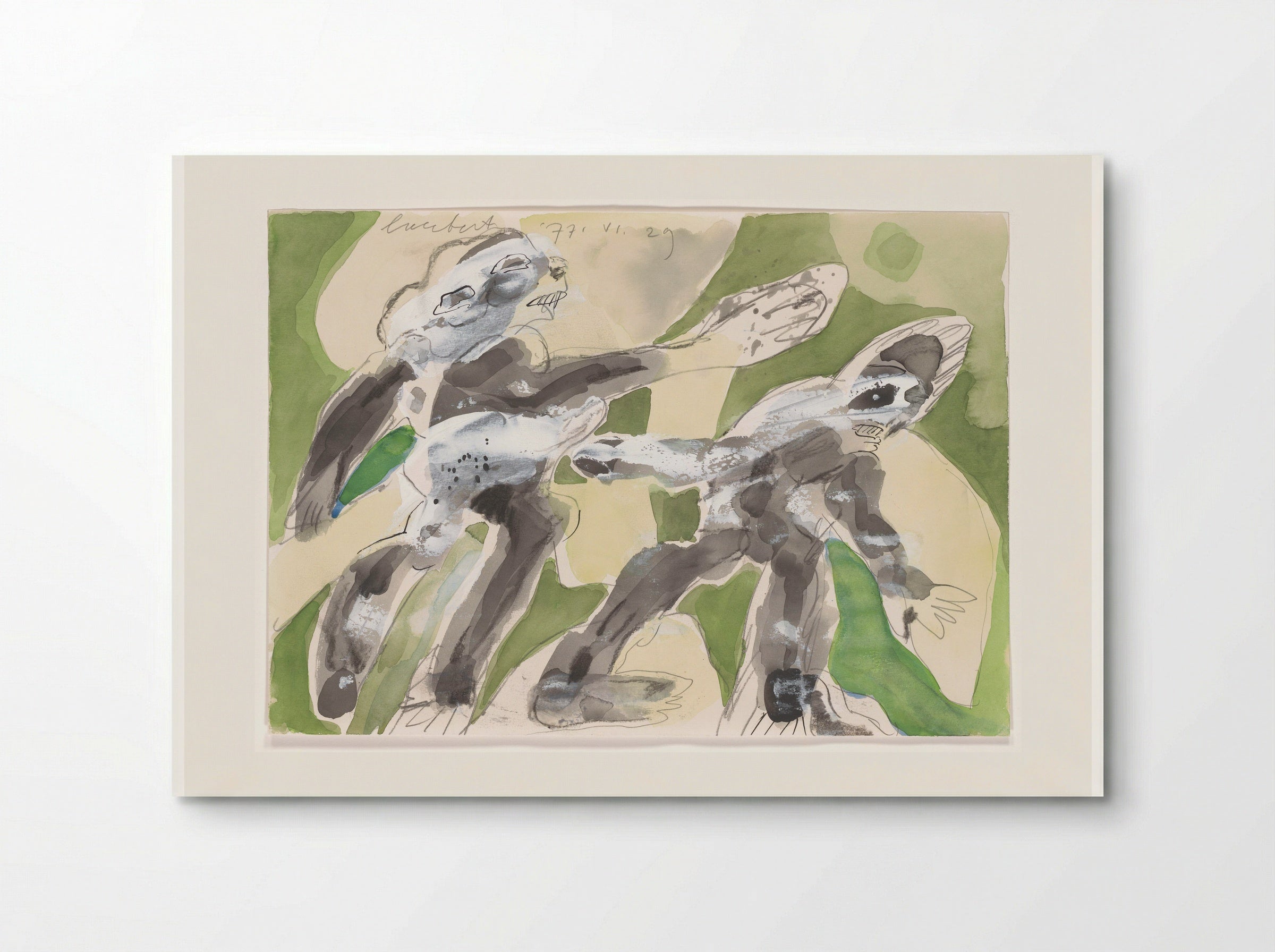 Twee figuren (achtervolging) - Lucebert - Poster