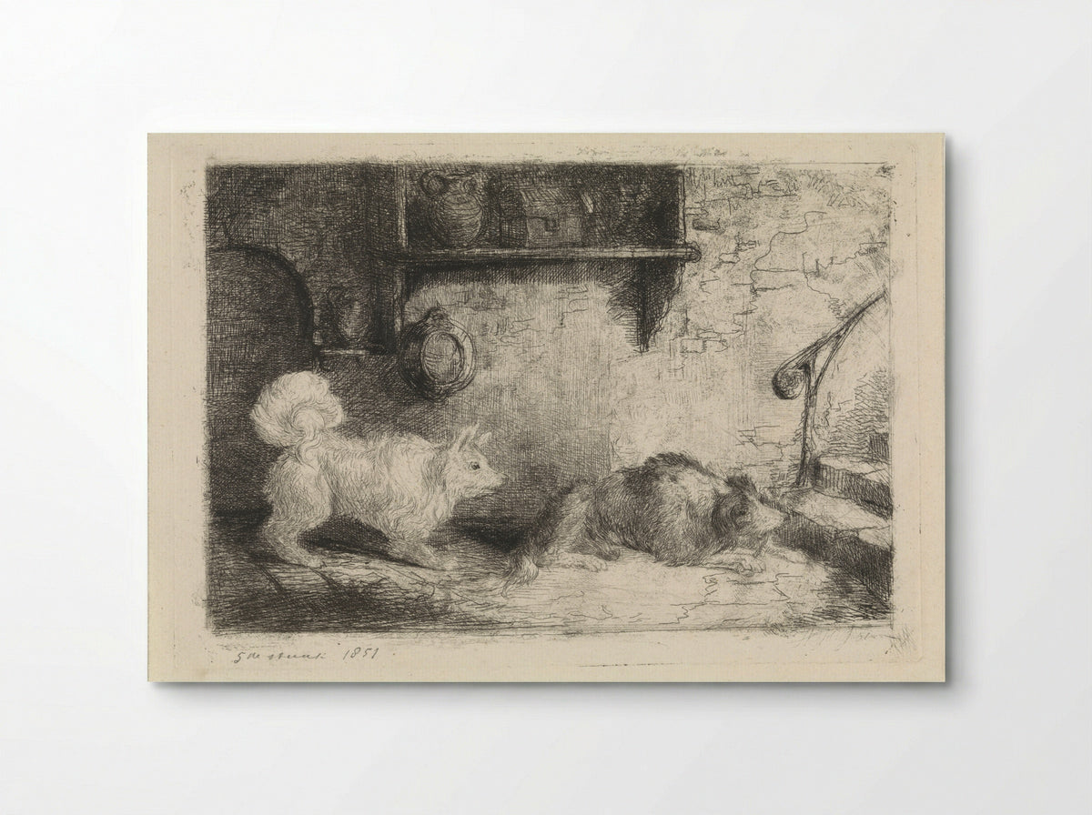 Twee honden (Two Dogs) - Jan Karel Jacob de Jonge - Poster