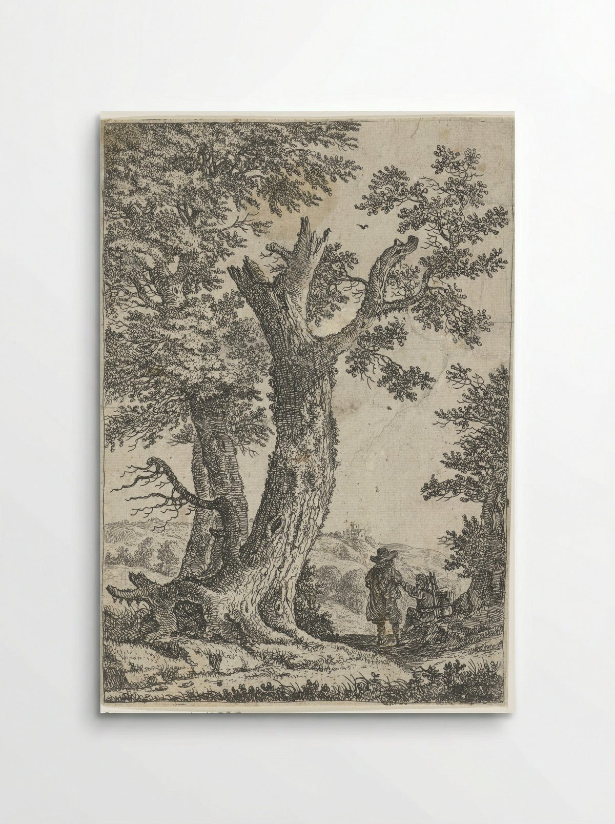 Twee mannen in gesprek - Willem van Bemmel - Poster