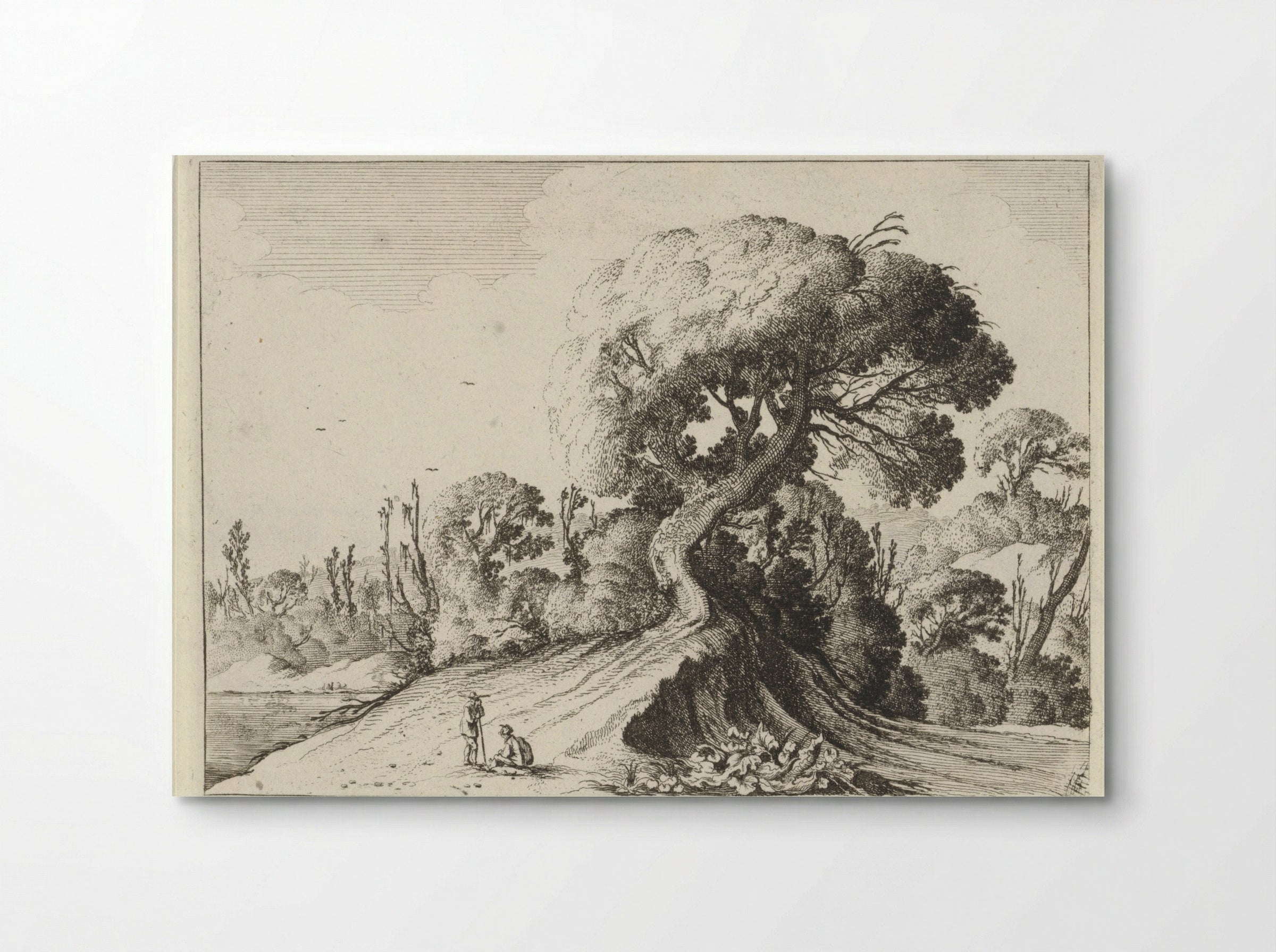 Twee mannen voor een grote boom - Gillis van Scheyndel (I) - Poster