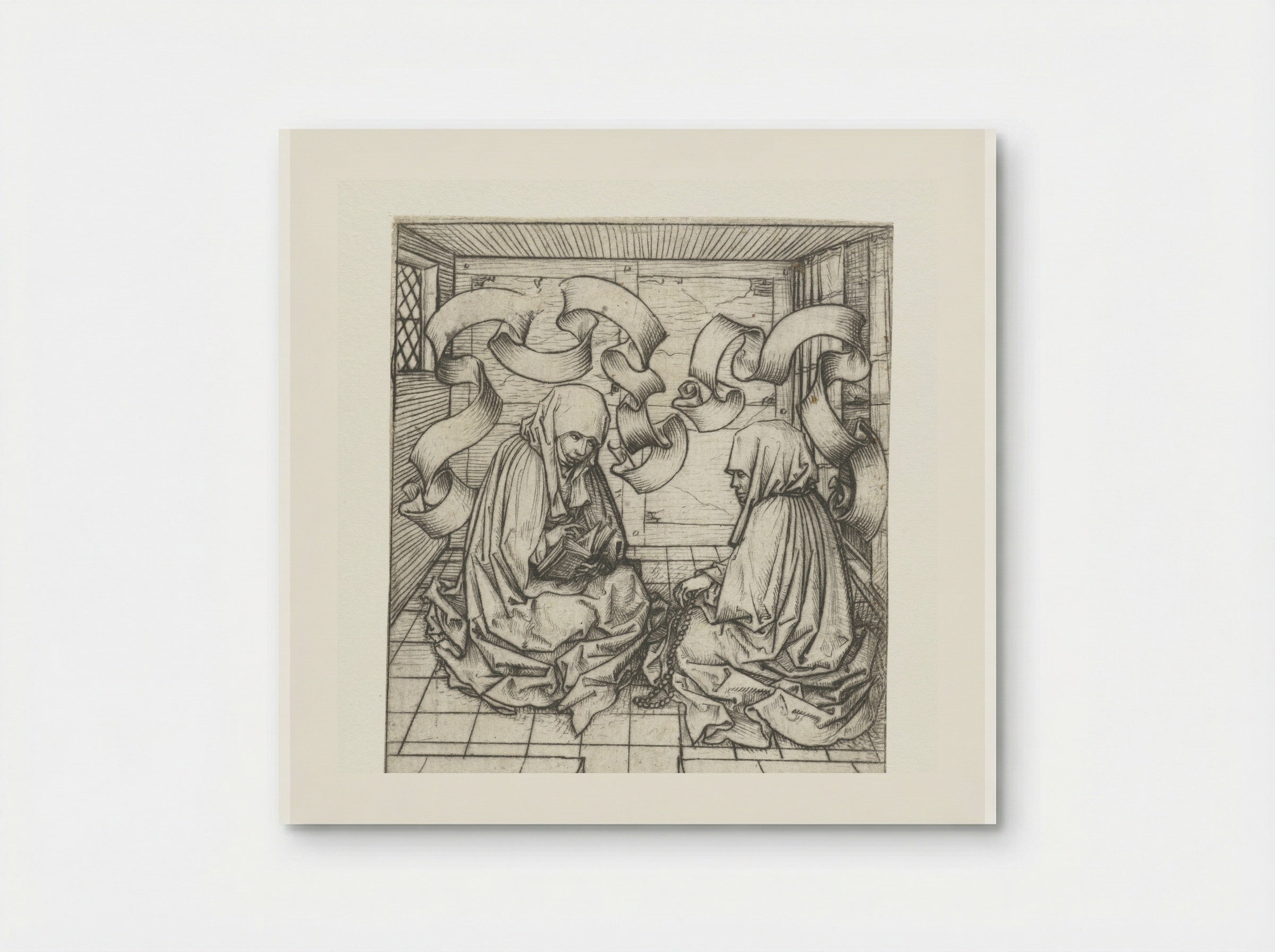 Twee nonnen (Two Nuns) - Meester van het Amsterdamse Kabinet - Poster