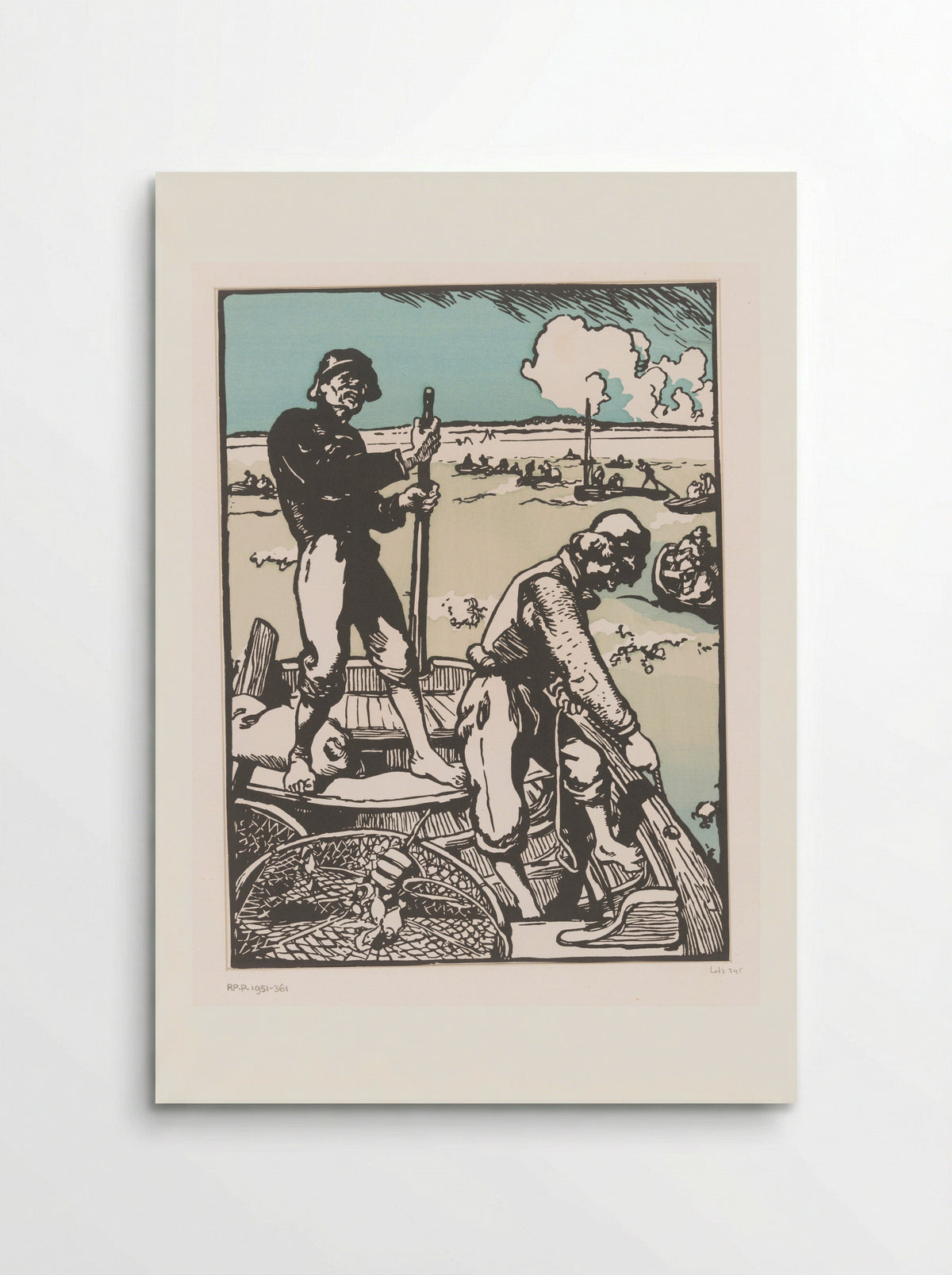 Twee vissers (Two Fishermen) - Auguste Lepère - Poster