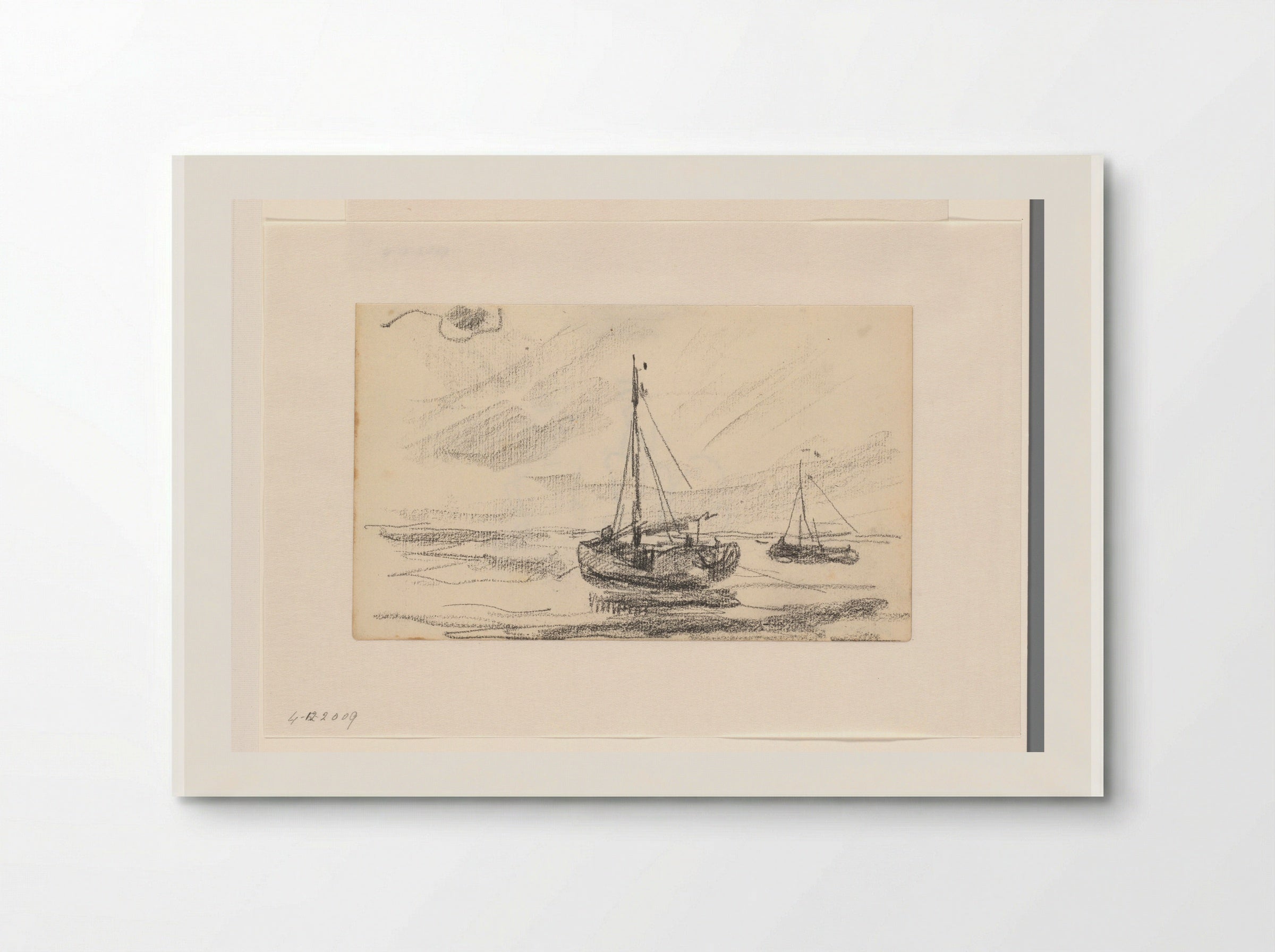 Twee vissersboten op zee - Willem Bastiaan Tholen - Poster