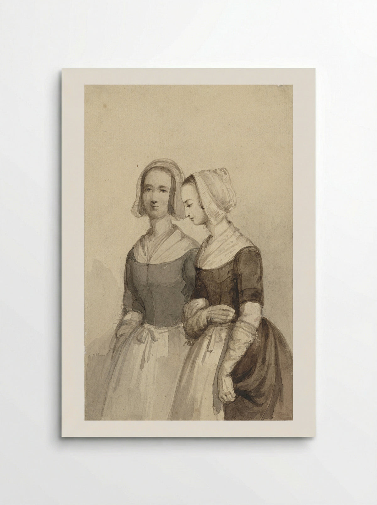 Twee weesmeisjes (Two Orphan Girls) - Johannes Christiaan d' Arnaud Gerkens - Poster