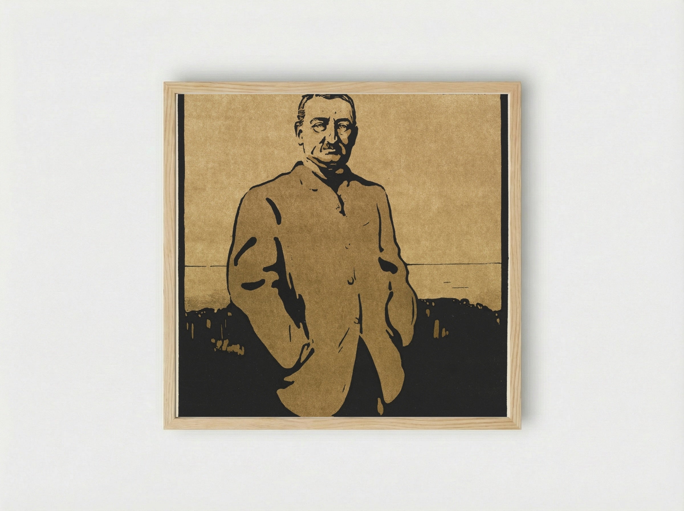 Twelve Portraits: Cecil Rhodes - William Nicholson - Framed Print Wood