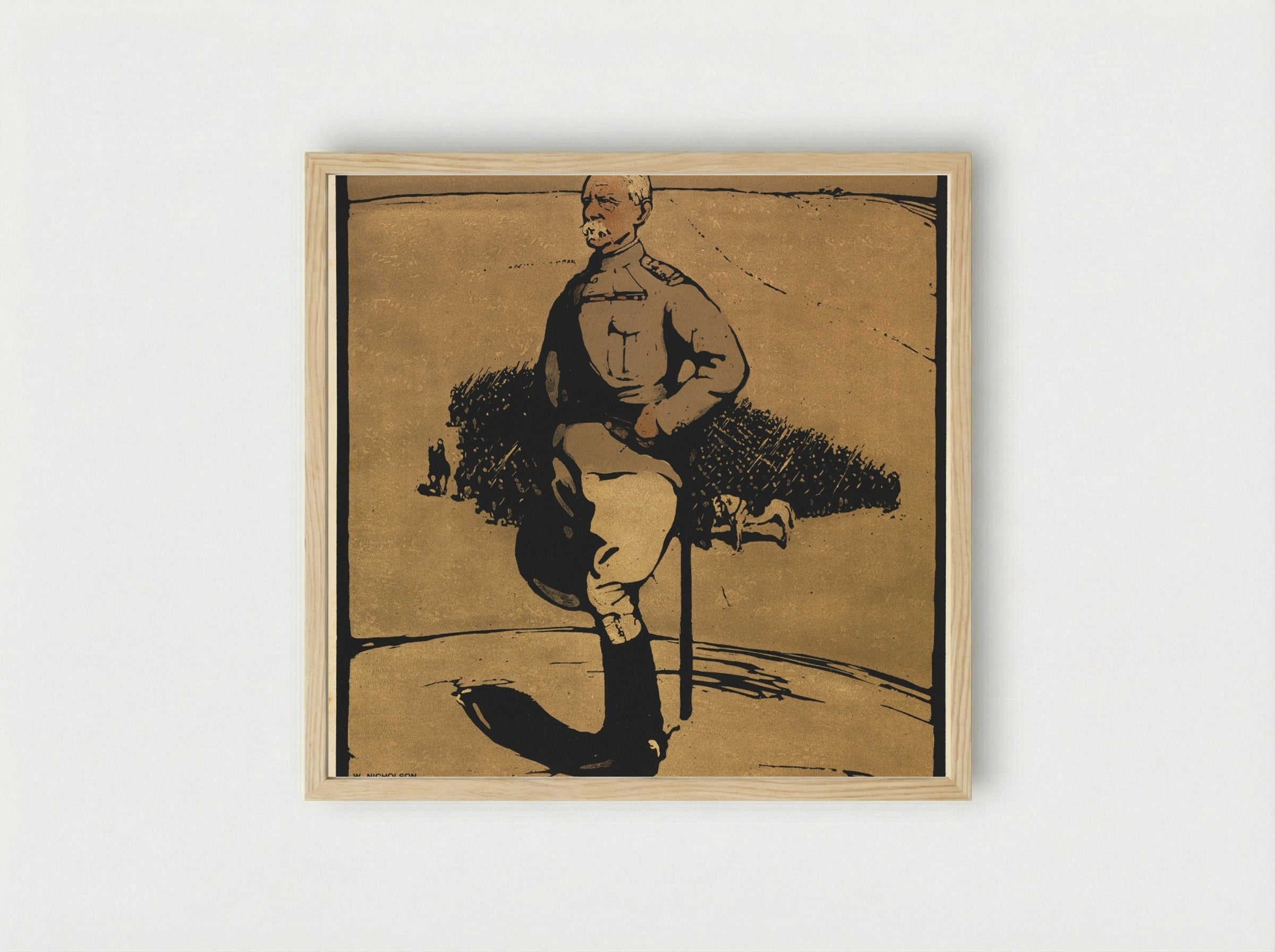 Twelve Portraits: Lord Roberts - William Nicholson - Framed Print Wood
