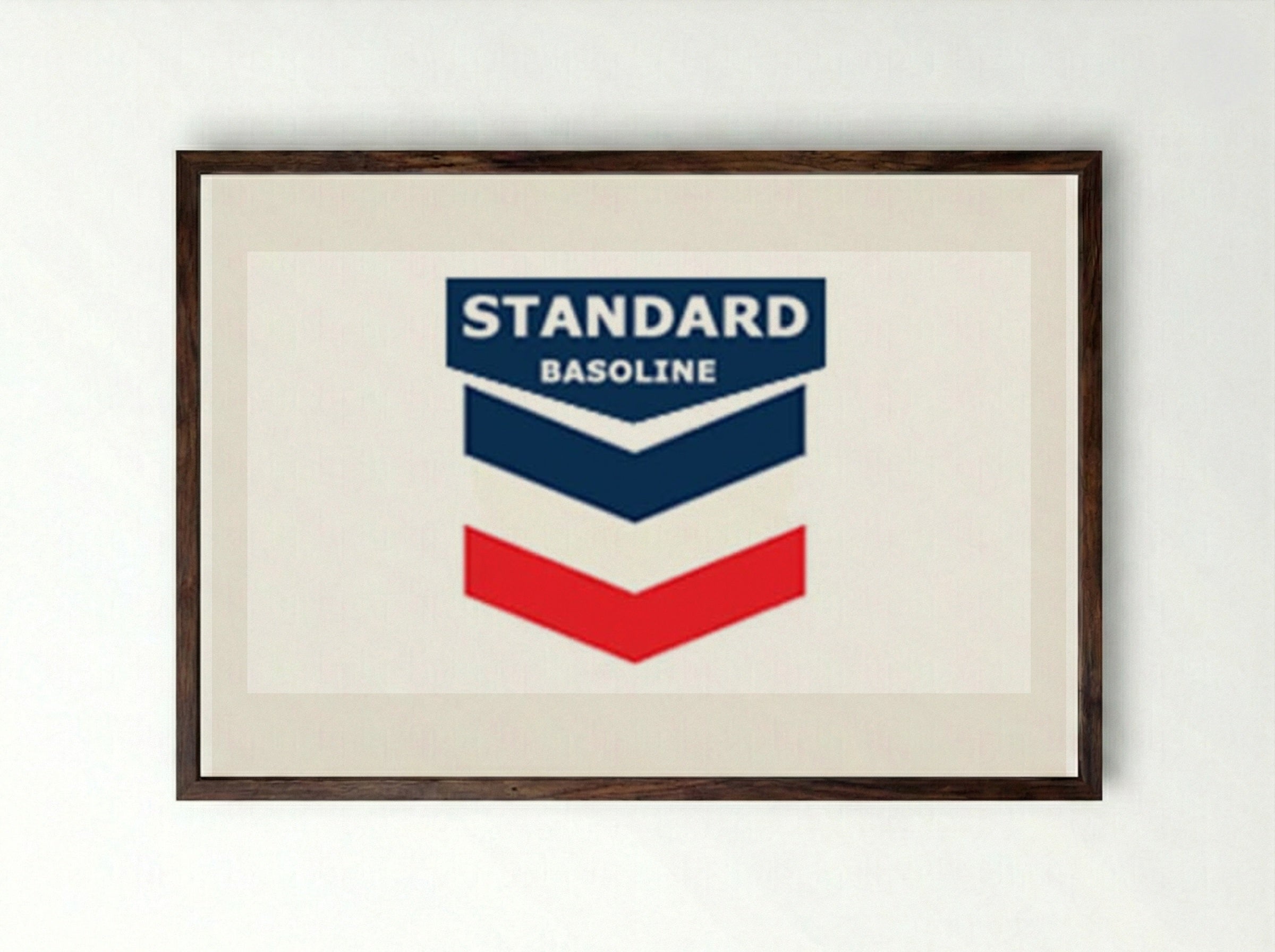 Twentysix Gasoline Stations - Edward Ruscha - Framed Print Dark Wood
