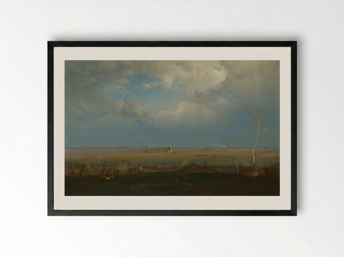 Twilight in Italy - George Inness - Framed Print Black