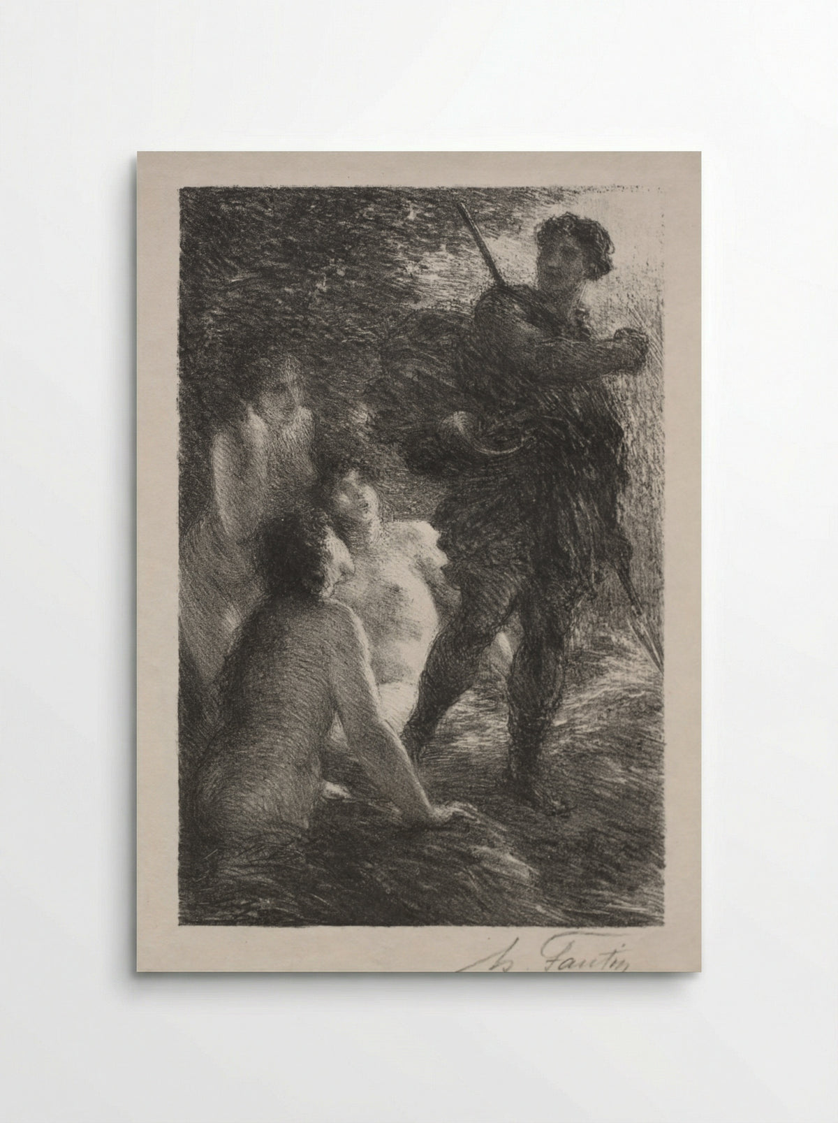 Twilight of the Gods, Act III: Siegfried and the Rhine Maidens - Henri Fantin-Latour - Poster