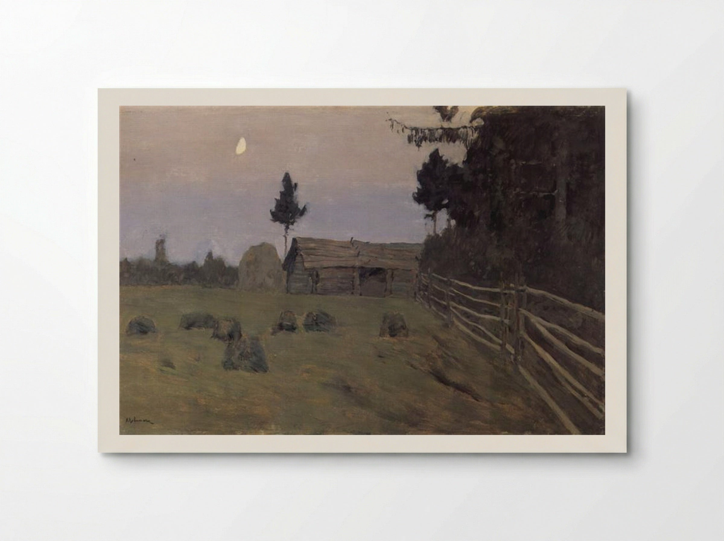 Twilight. Stacks - Isaac Levitan - Poster