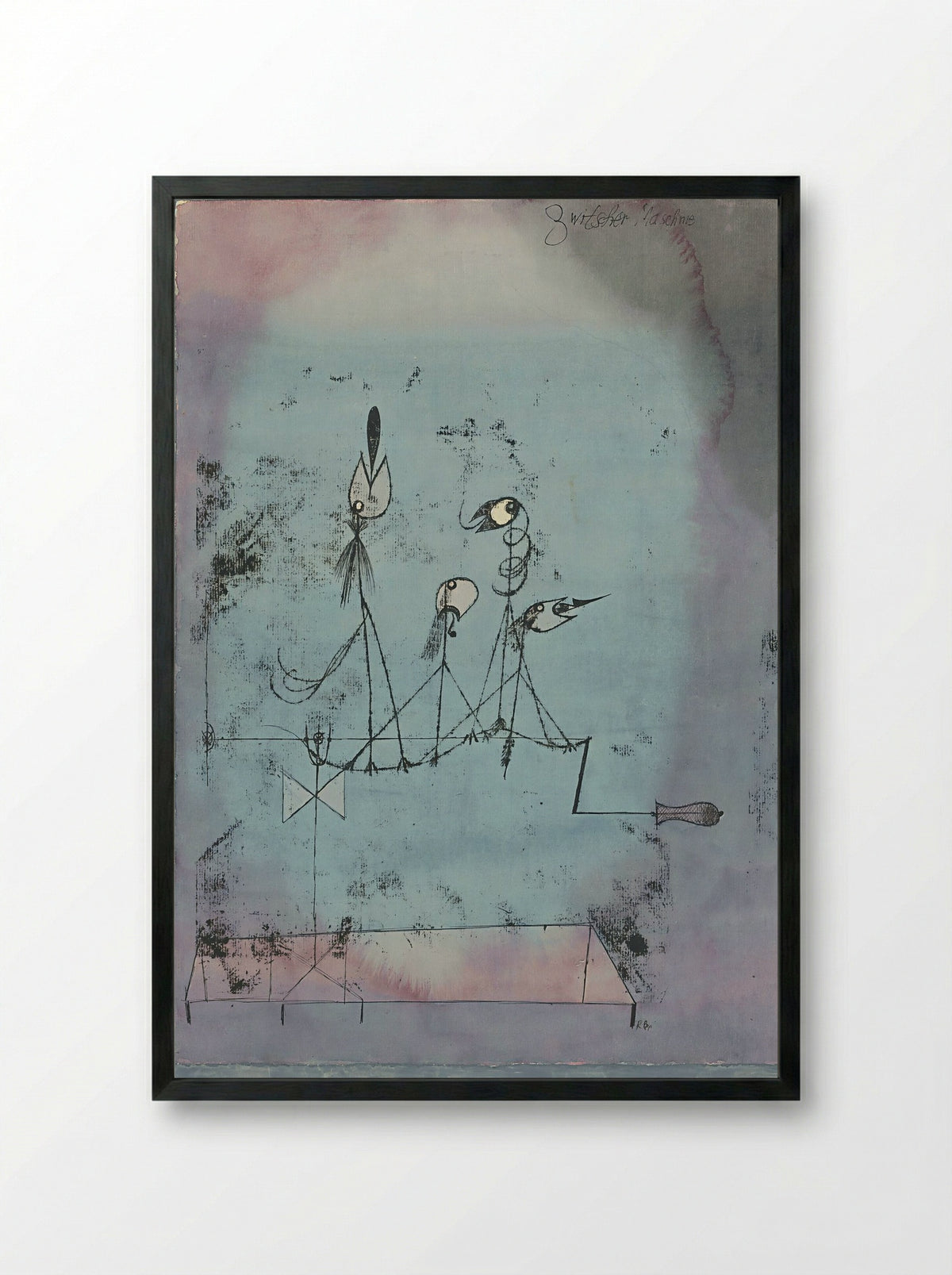 Twittering Machine - Paul Klee - Framed Print Black