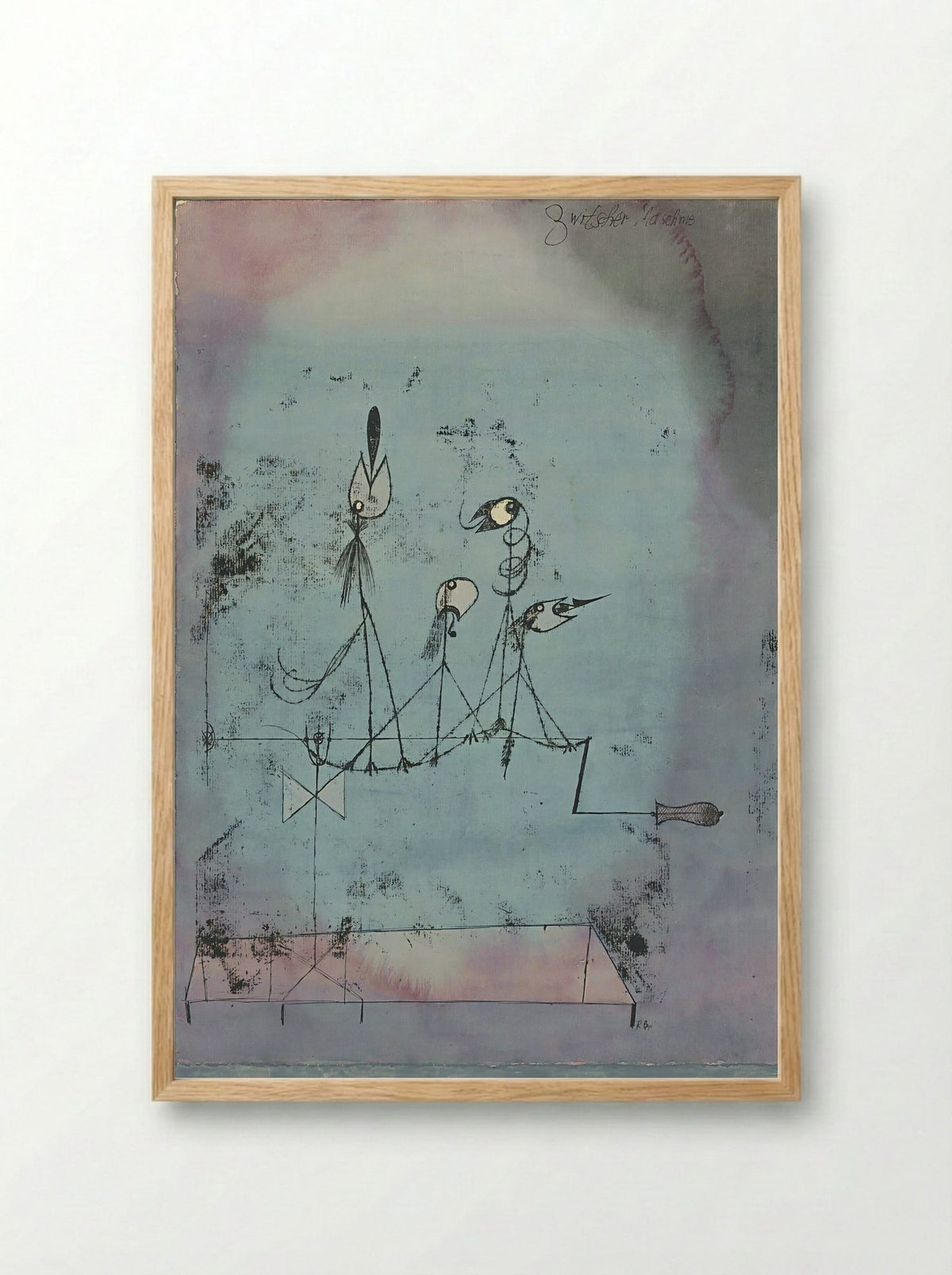 Twittering Machine - Paul Klee - Framed Print Wood