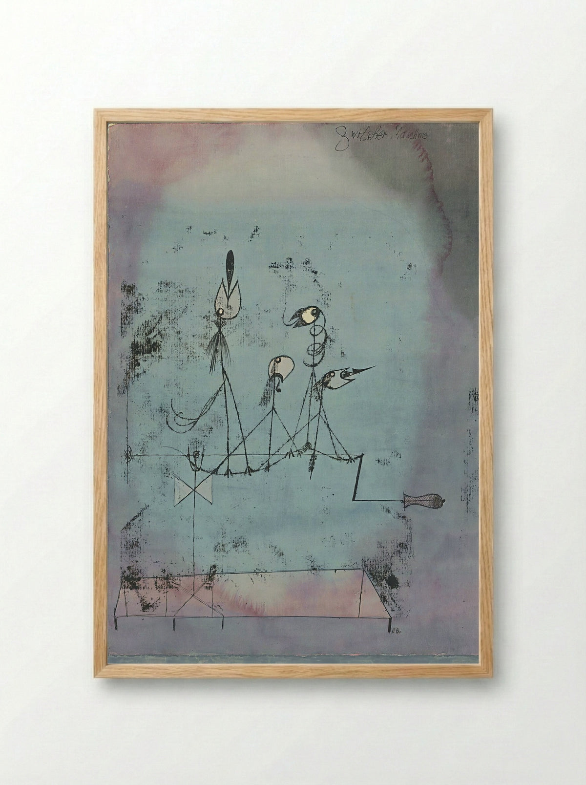 Twittering Machine - Paul Klee - Framed Print Wood