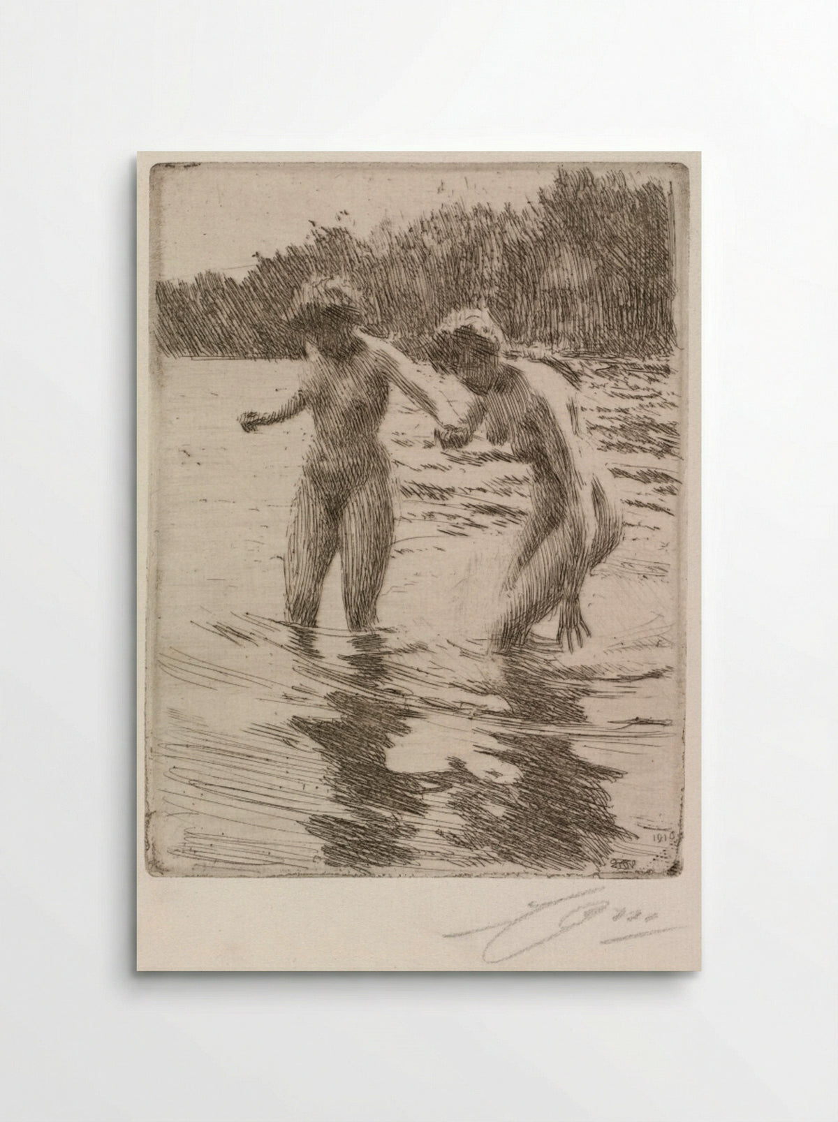 Two Bathers - Anders Zorn - Poster