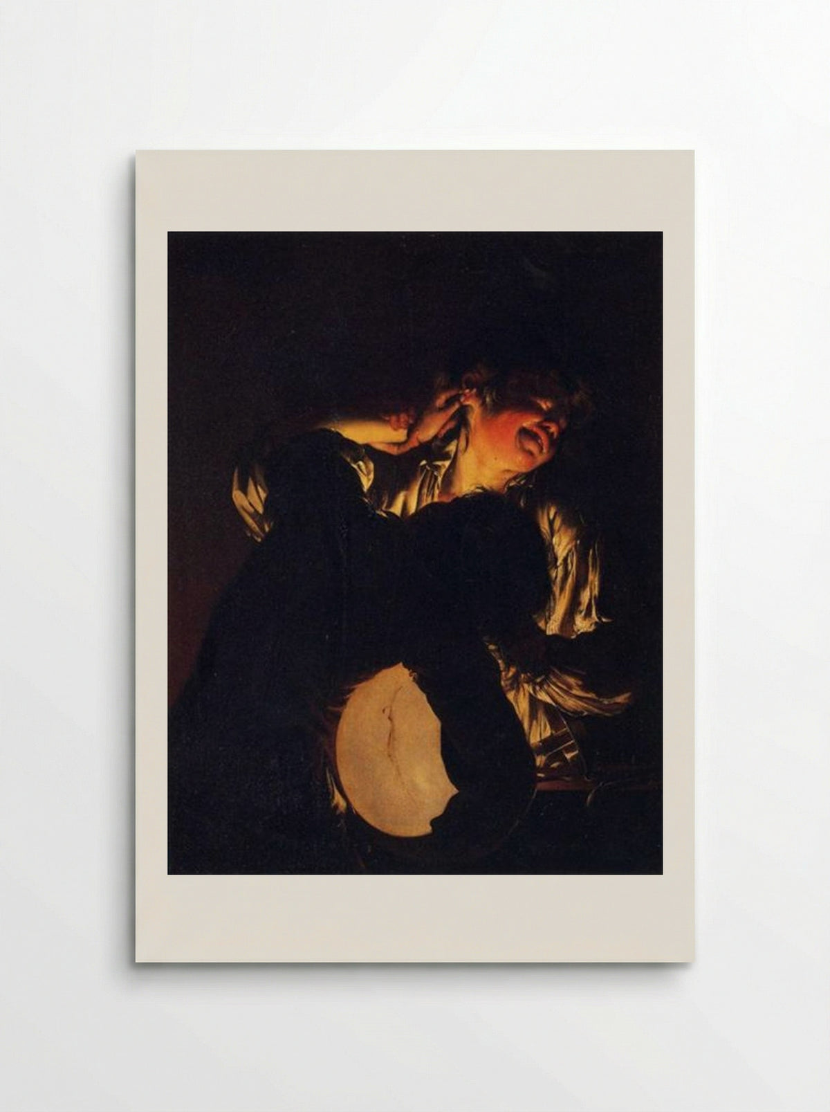 Two Boys Fighting over a Bladder - Joseph Wright of Derby - Poster