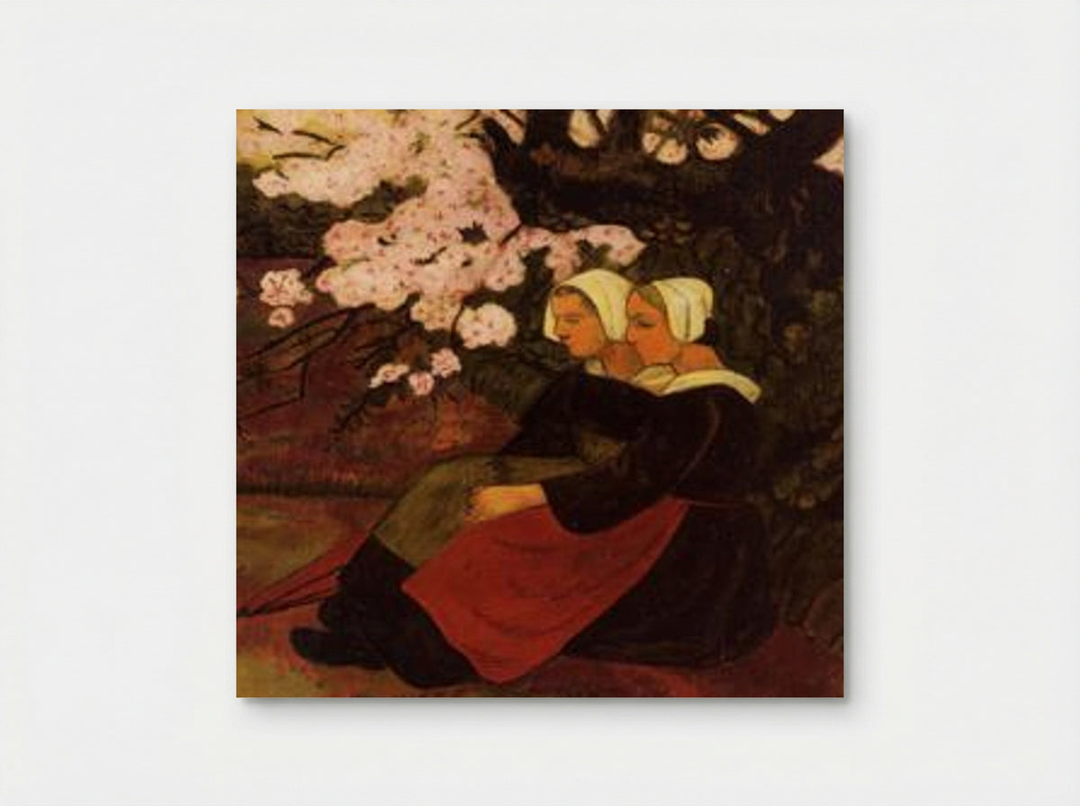Two Breton Women under a Flowering Apple Tree - Paul Sérusier - Poster