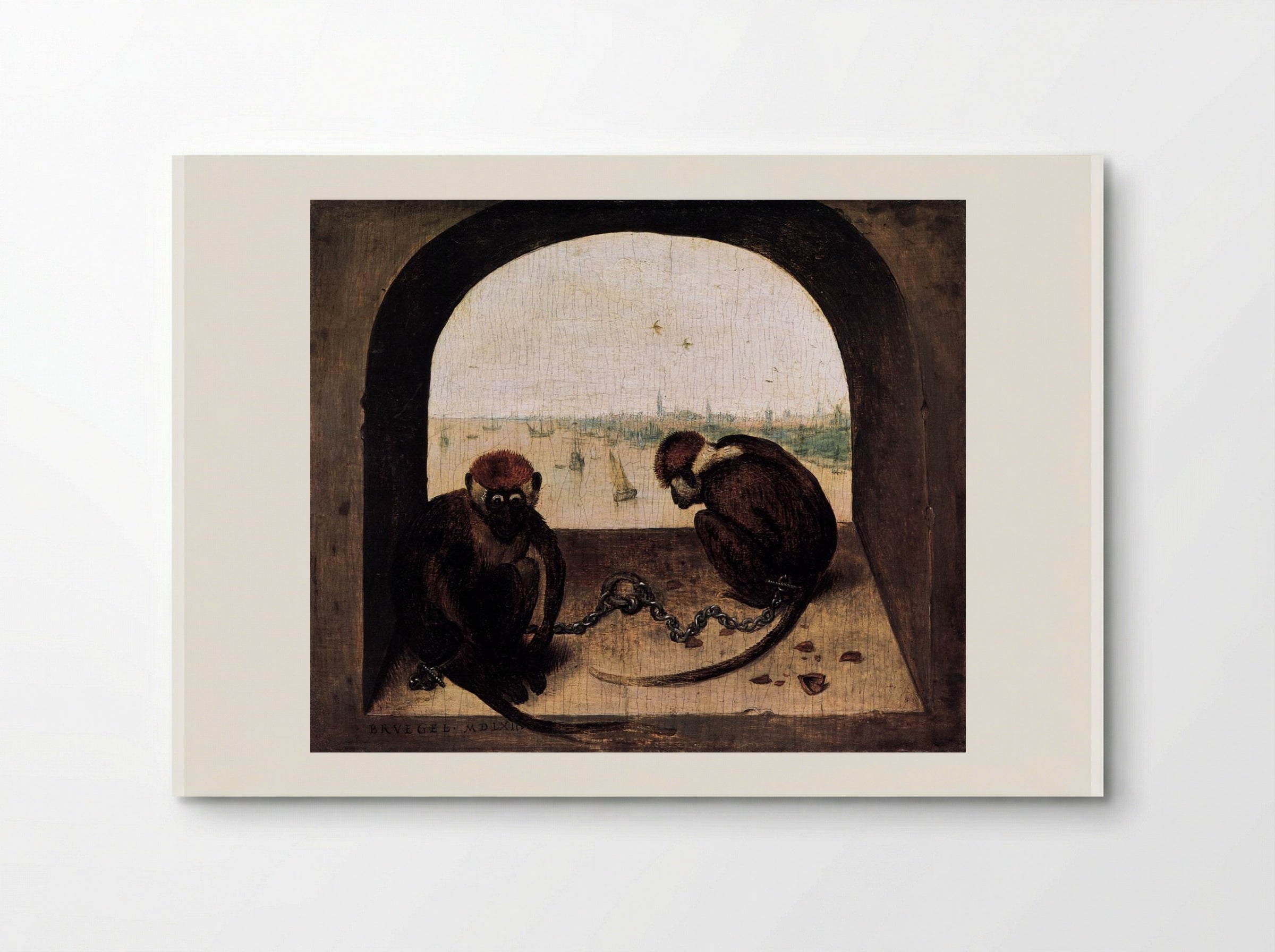 Two Chained Monkeys - Pieter Bruegel the Elder - Poster