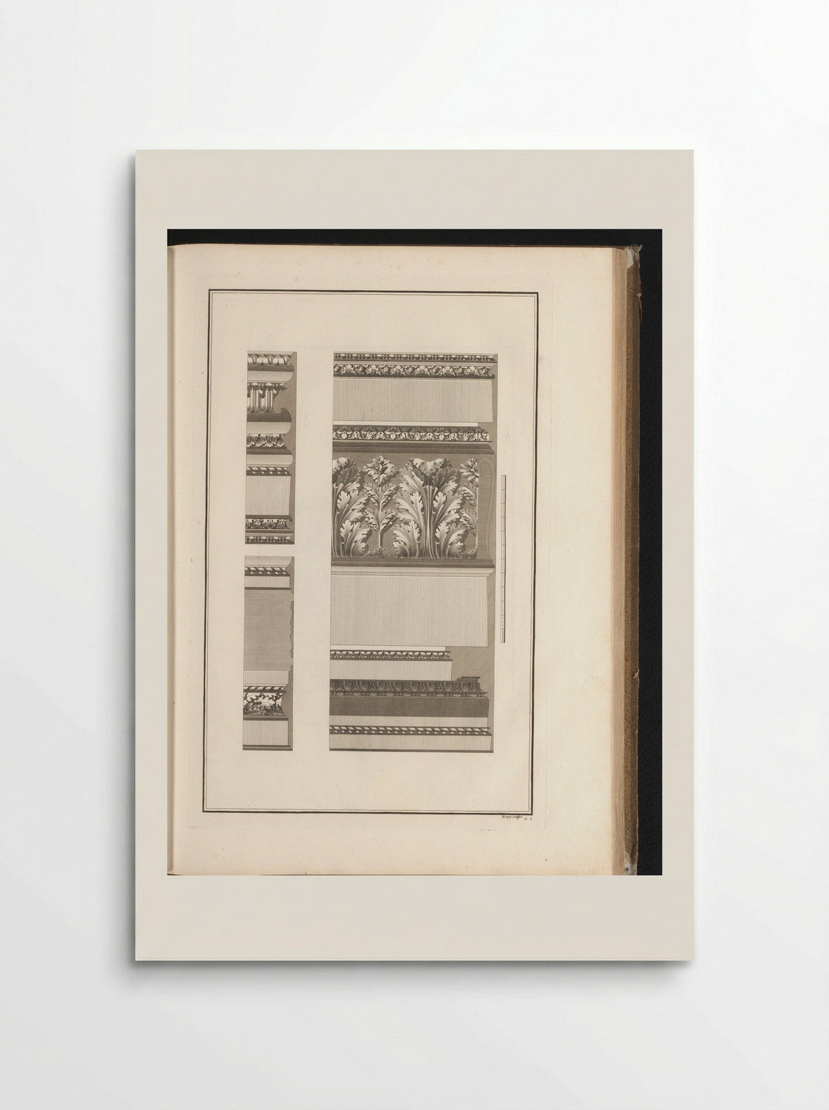 Two Designs for Architectural Ornaments - François Etienne Joubert - Poster