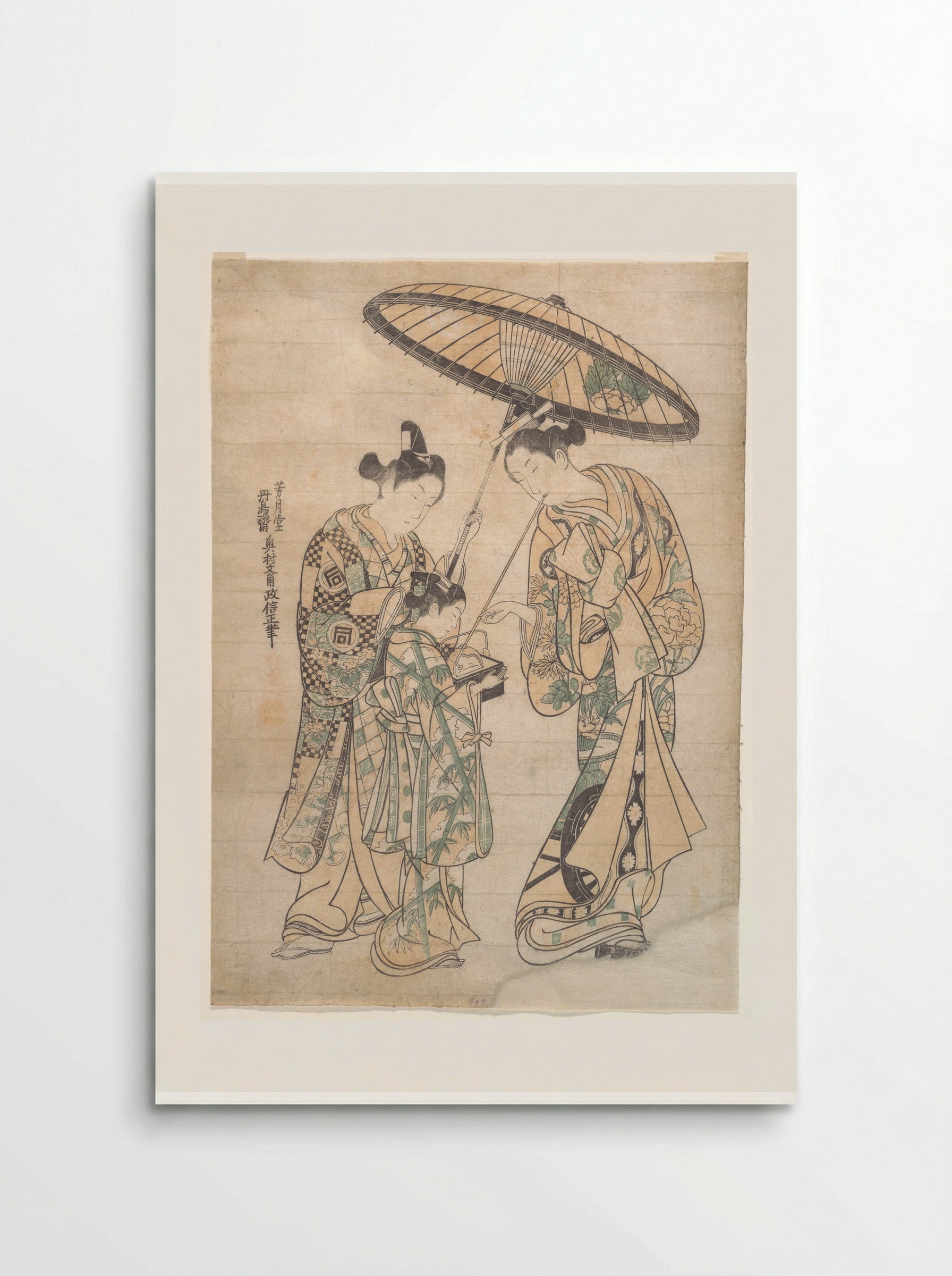 Two Figures - Okumura Masanobu - Poster