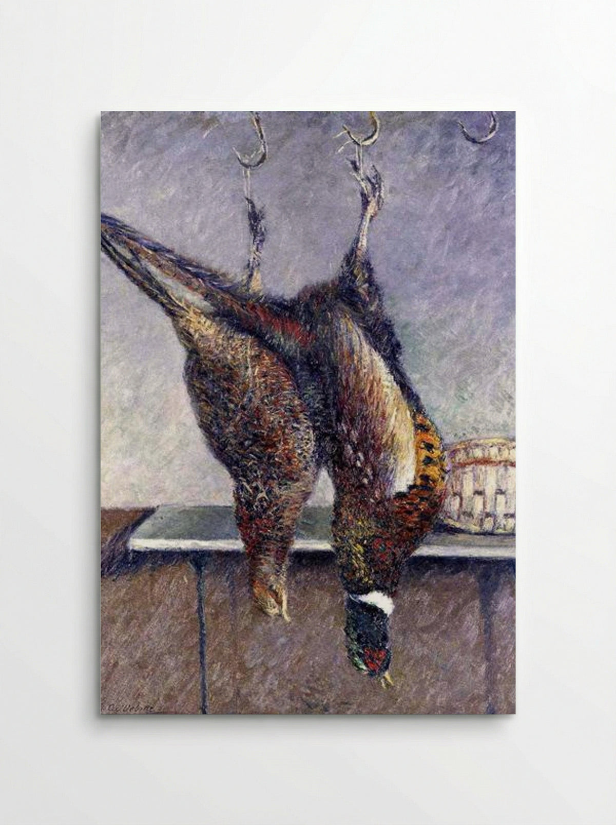 Two Hanging Pheasants - Gustave Caillebotte - Poster