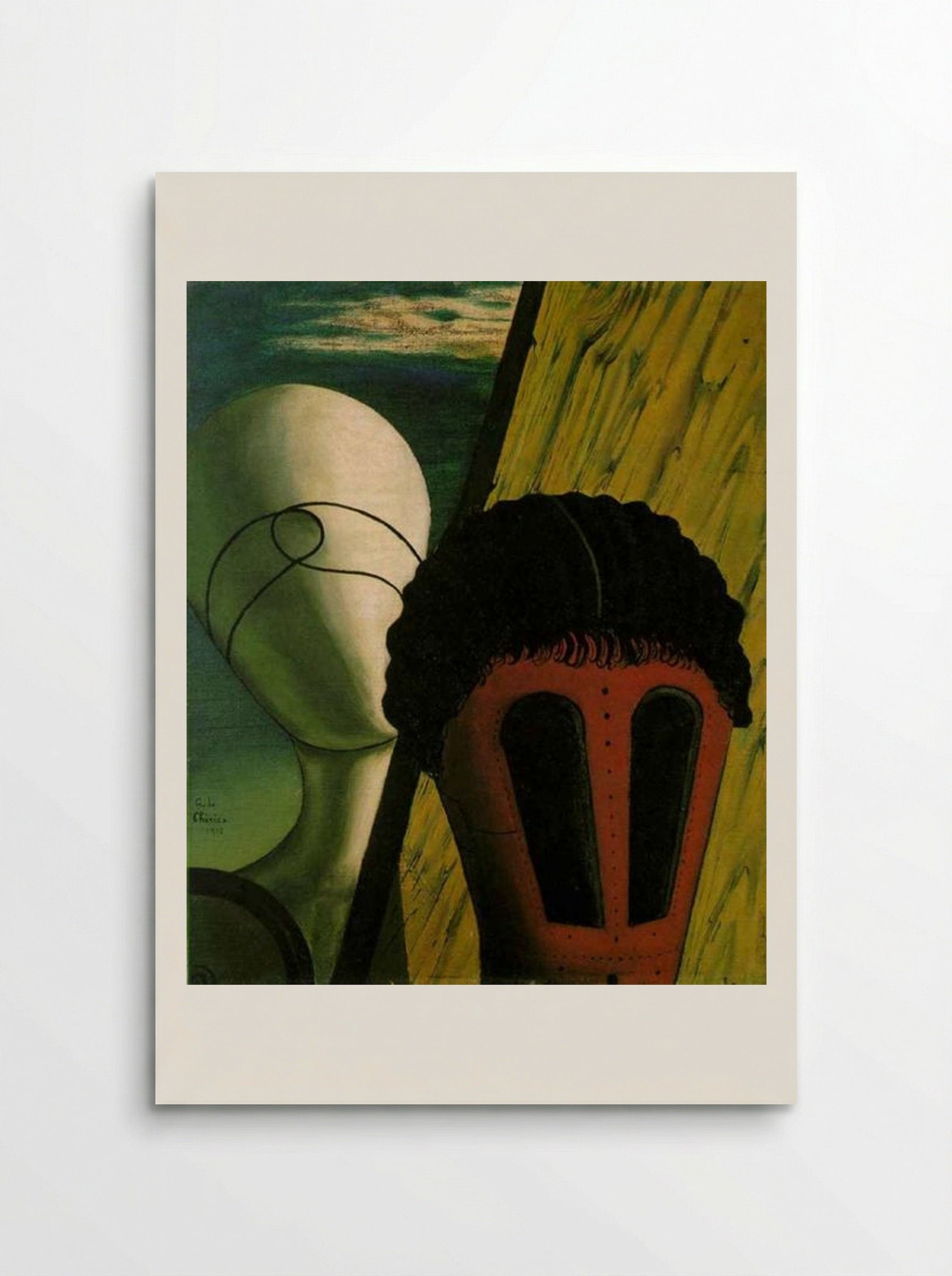 Two Heads - Giorgio de Chirico - Poster