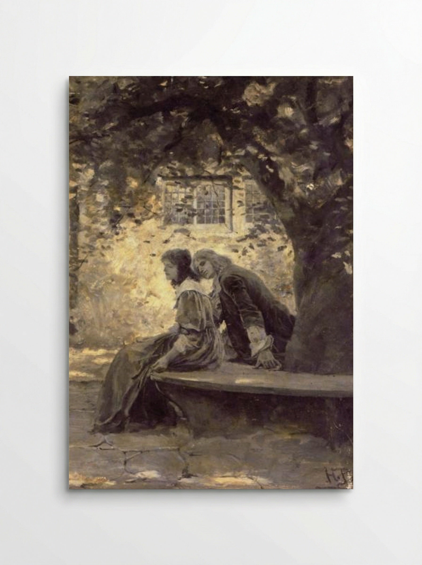 Two Lovers in a Garden - Howard Pyle - Poster