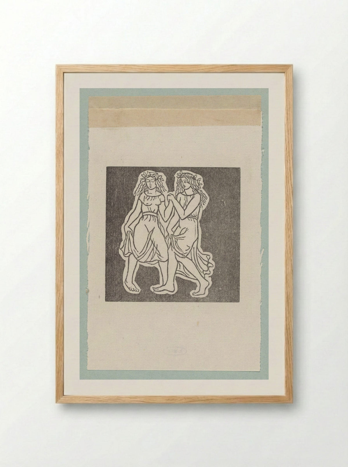 Two Nymphs - Aristide Maillol - Framed Print Wood