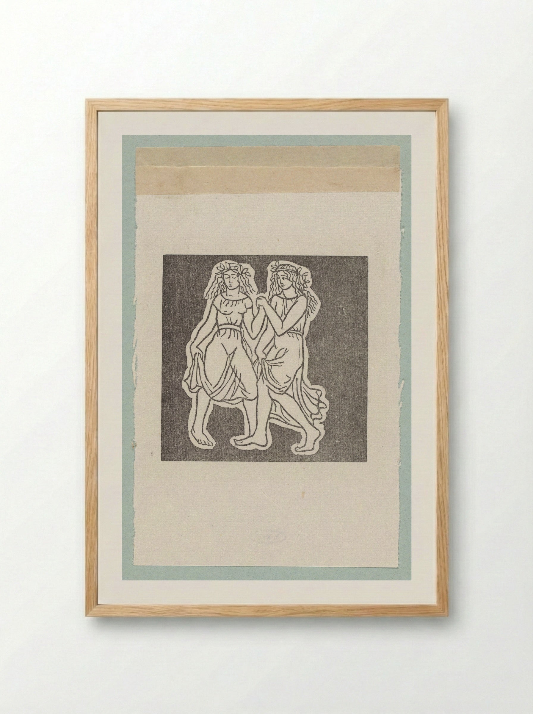 Two Nymphs - Aristide Maillol - Framed Print Wood