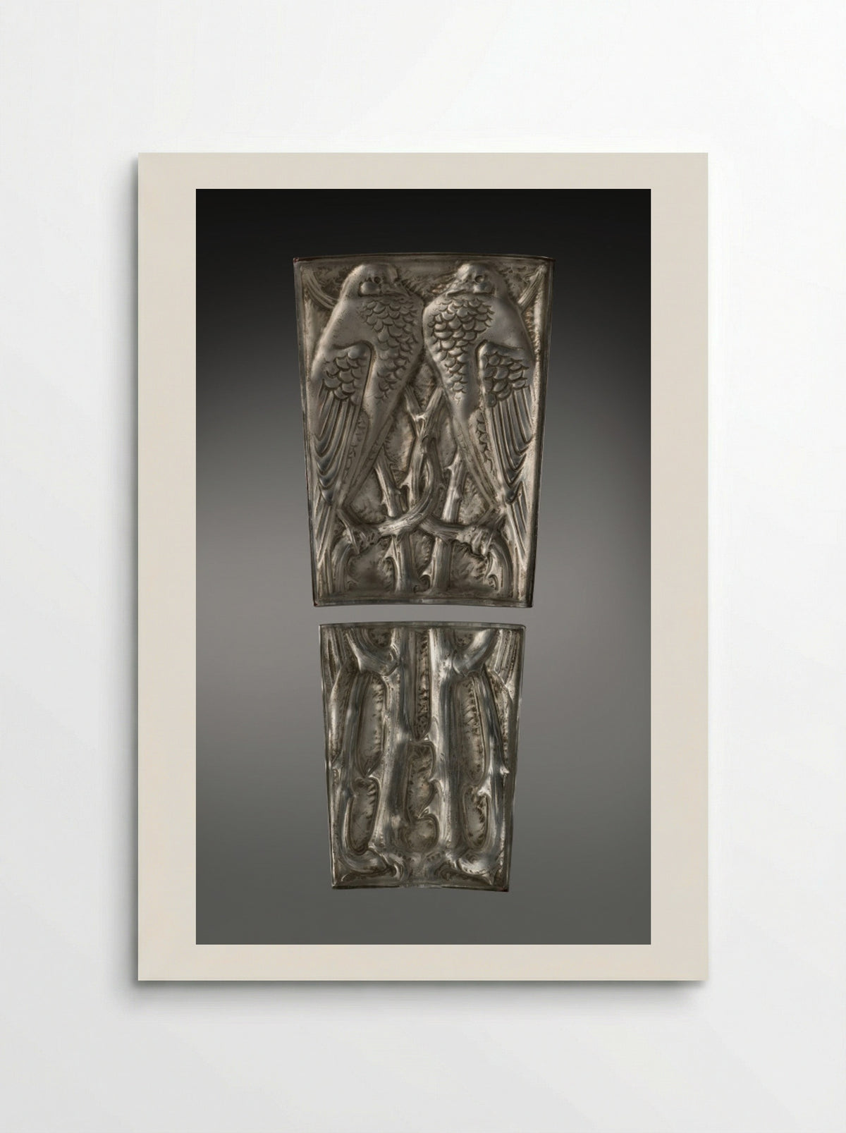 Two Pigeons Panels - René Lalique - Poster