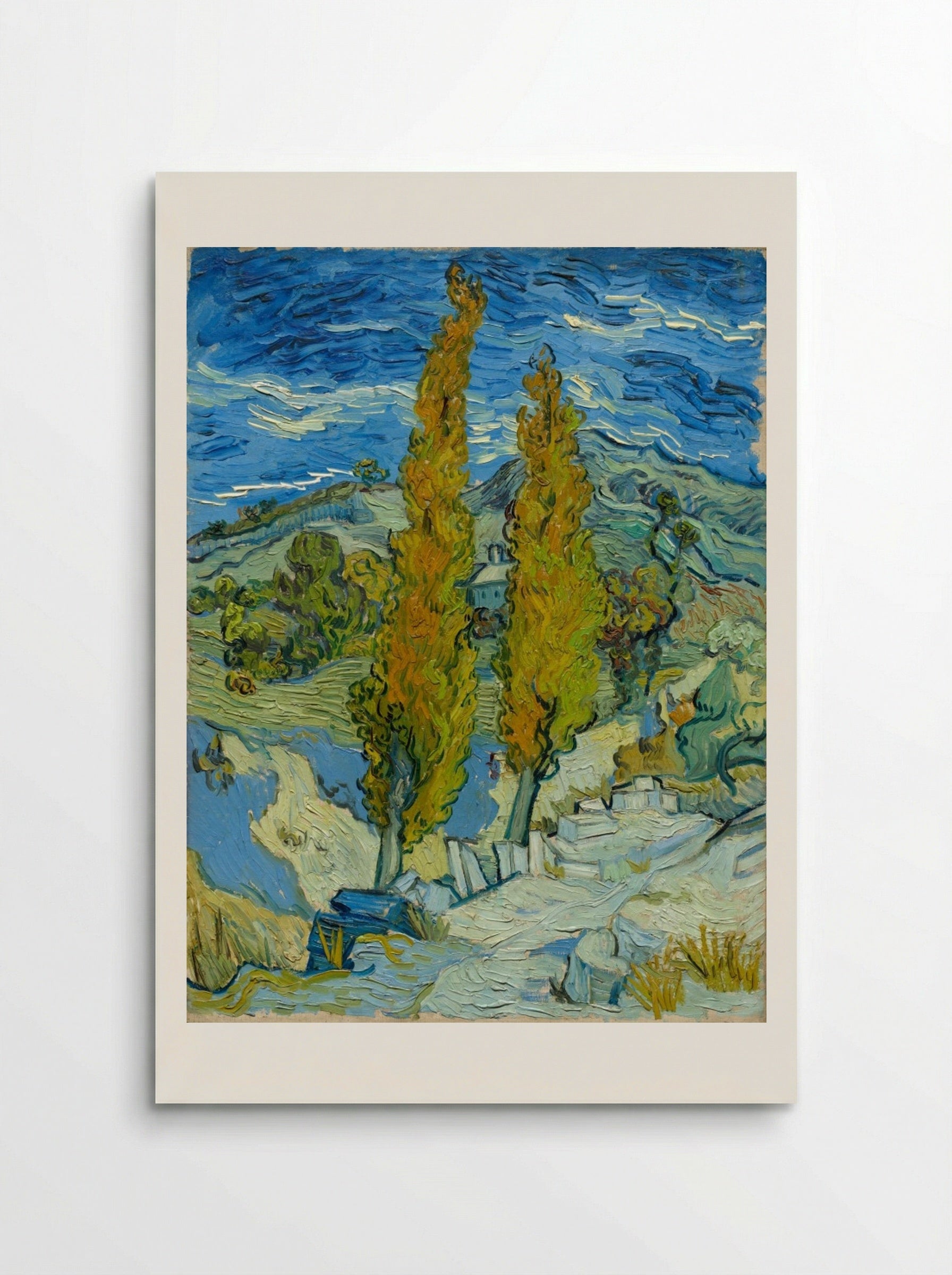 Two Poplars in the Alpilles near Saint-Rémy - Vincent van Gogh - Poster