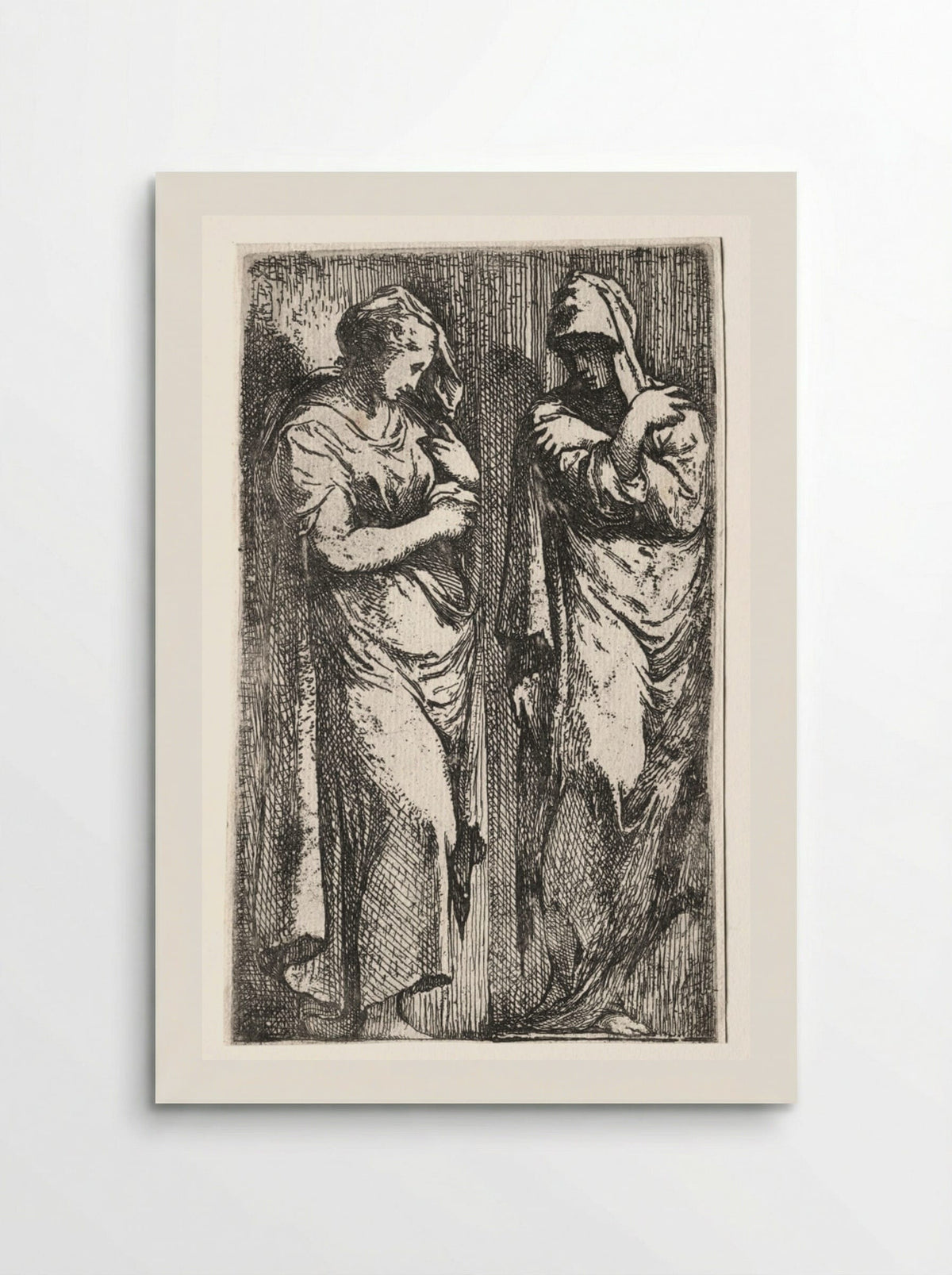Two Roman Women - Francesco Primaticcio - Poster